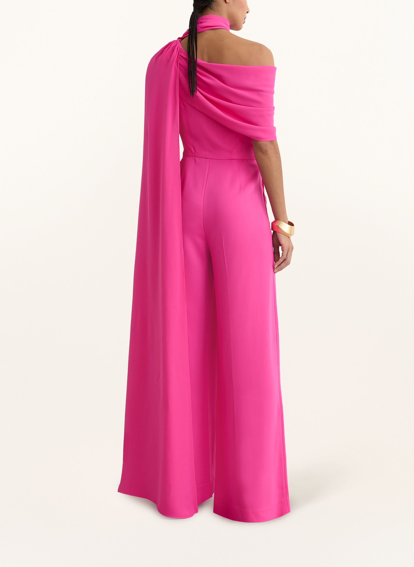 REISS One-Shoulder-Jumpsuit CARRIE: PINK