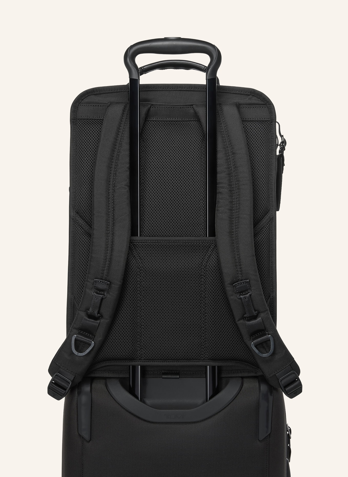 TUMI ALPHA Rucksack LARGE EXPANDABLE mit Laptop-Fach: SCHWARZ