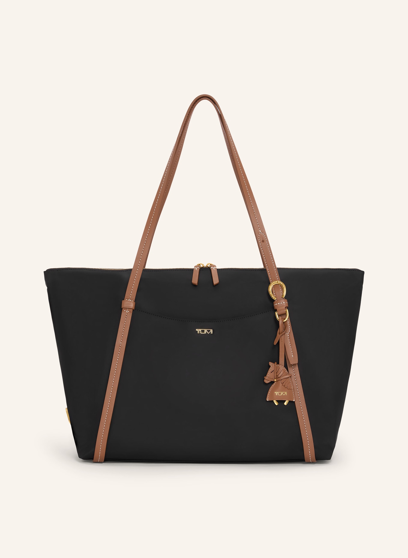 TUMI VOYAGEUR Sac cabas Q TOTE: NOIR / OR / MARRON