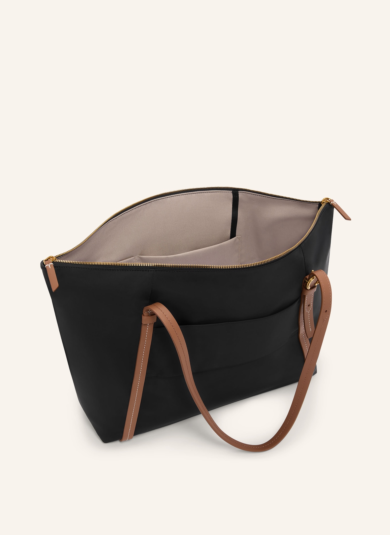 TUMI VOYAGEUR Sac cabas Q TOTE: NOIR / OR / MARRON