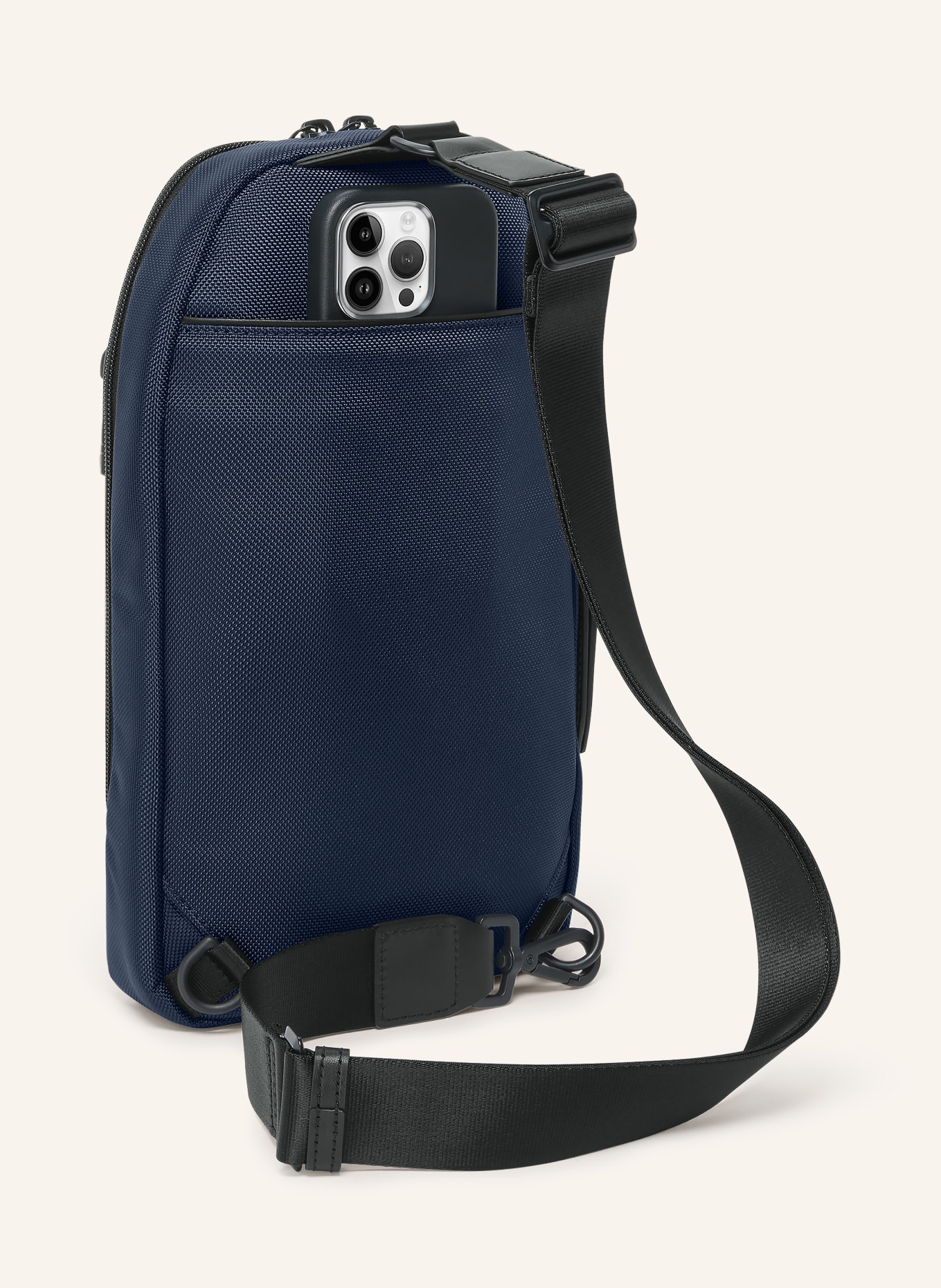 TUMI Sac à bandoulière ALPHA SLING: BLEU FONCÉ / NOIR