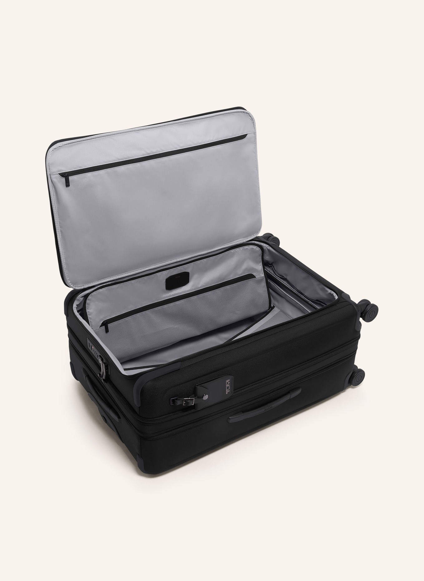TUMI ALPHA Trolley LARGE DUAL ACCESS EXPANDABLE CHECKED: SCHWARZ