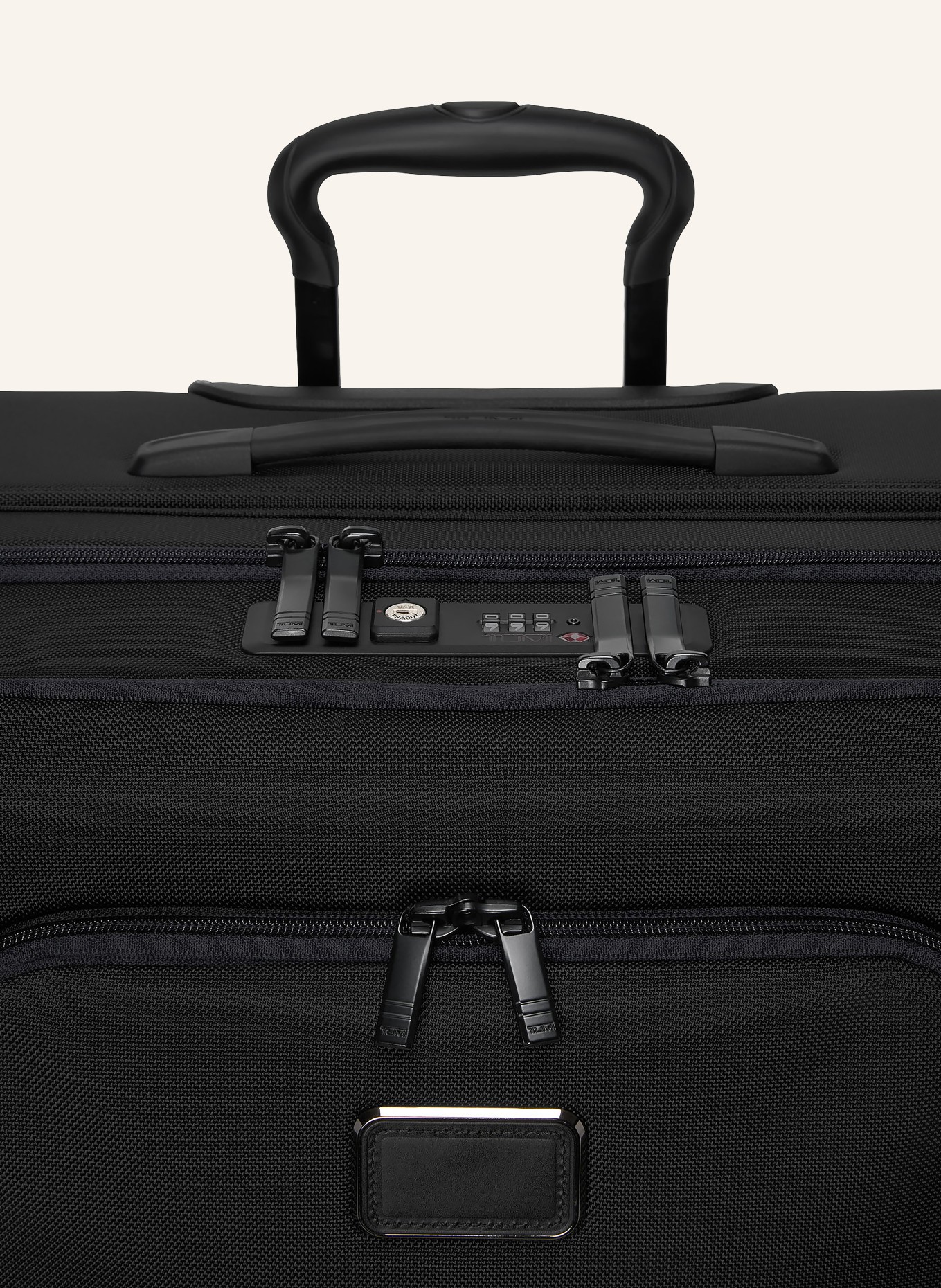 TUMI ALPHA Trolley LARGE DUAL ACCESS EXPANDABLE CHECKED: SCHWARZ