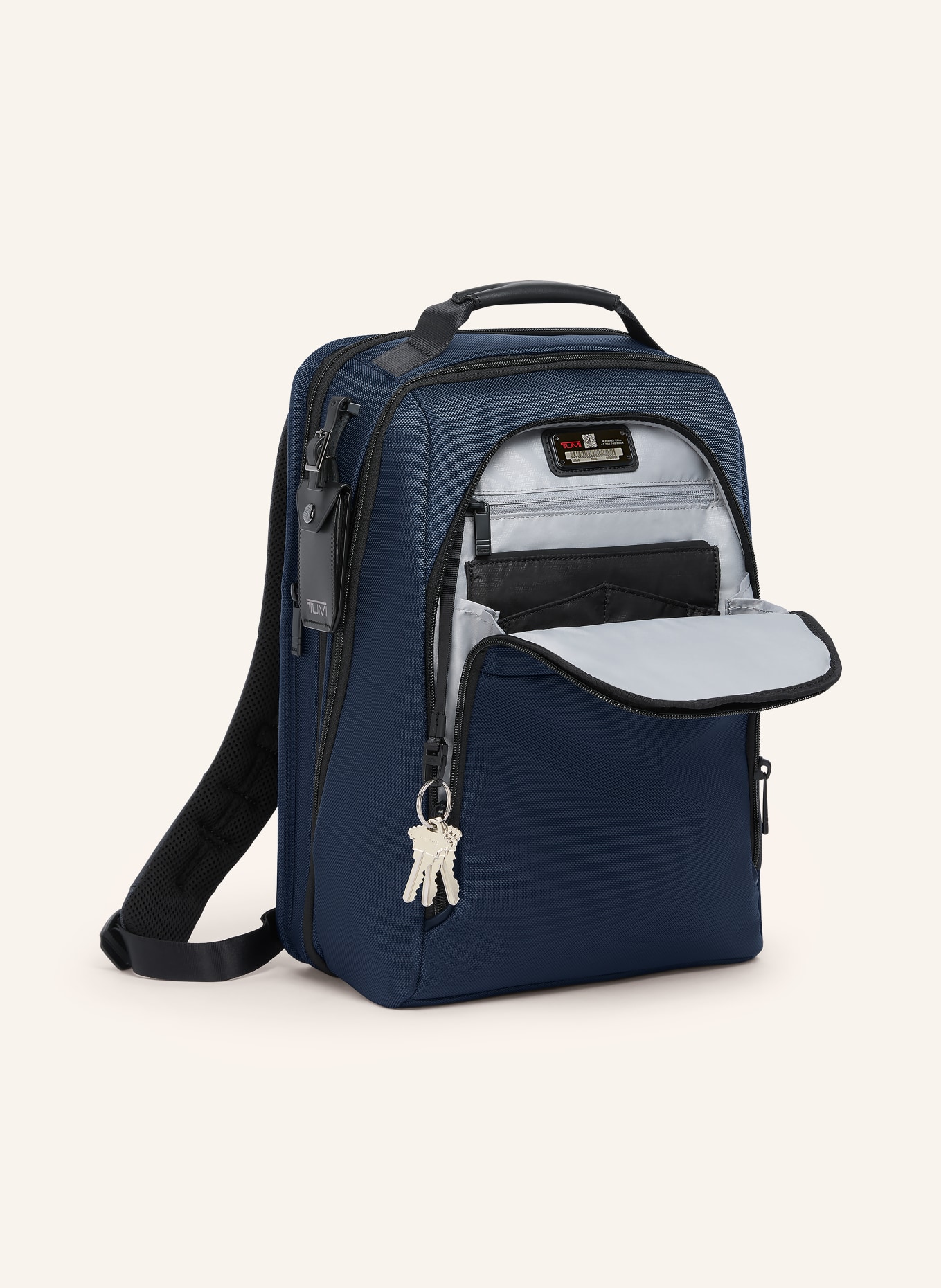 TUMI ALPHA Rucksack MEDIUM EXPANDABLE mit Laptop-Fach: DUNKELBLAU