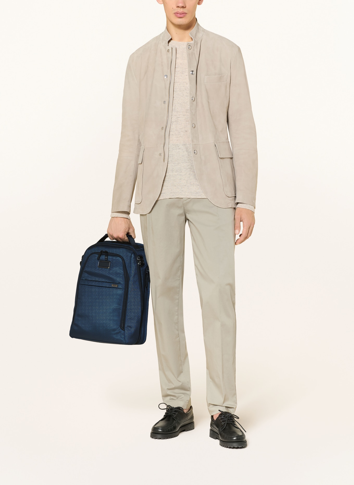 TUMI ALPHA MEDIUM EXPANDABLE backpack with laptop compartment: DARK BLUE