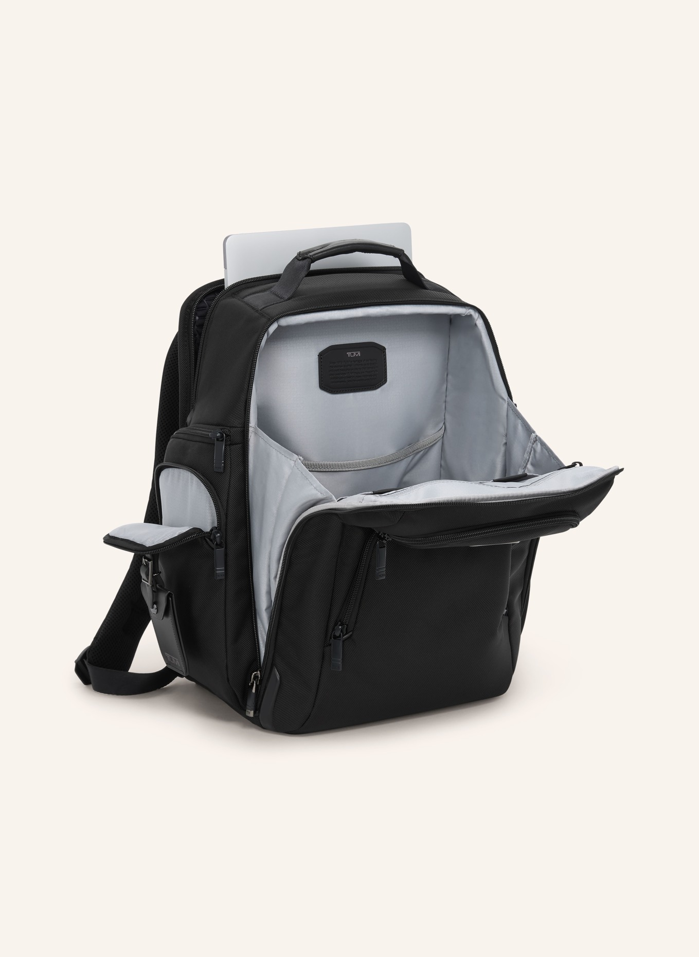 TUMI ALPHA Rucksack BRIEF PACK mit Laptop-Fach: SCHWARZ