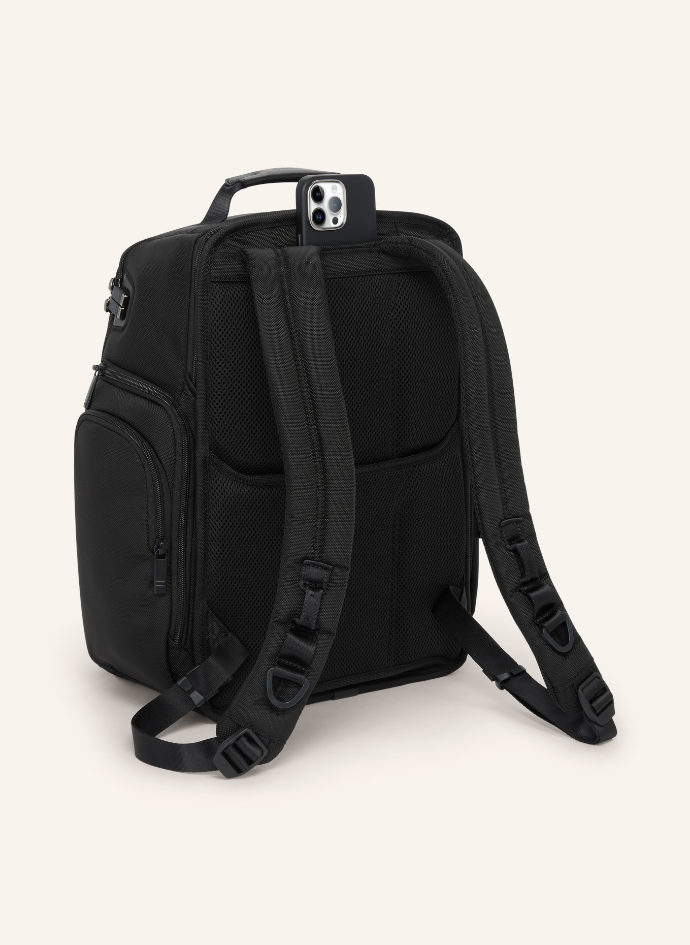 TUMI ALPHA Rucksack BRIEF PACK mit Laptop-Fach: SCHWARZ