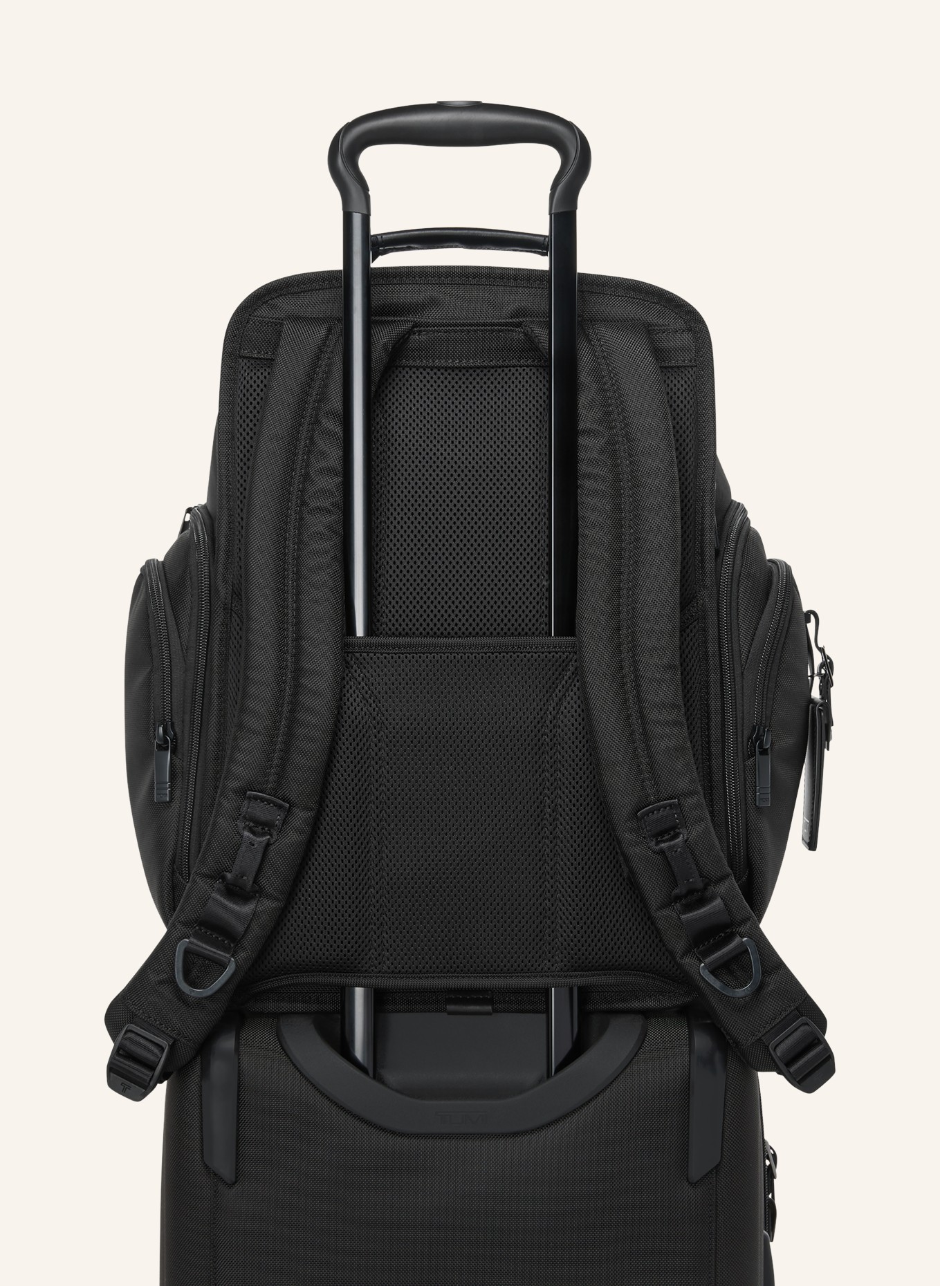 TUMI ALPHA Rucksack BRIEF PACK mit Laptop-Fach: SCHWARZ