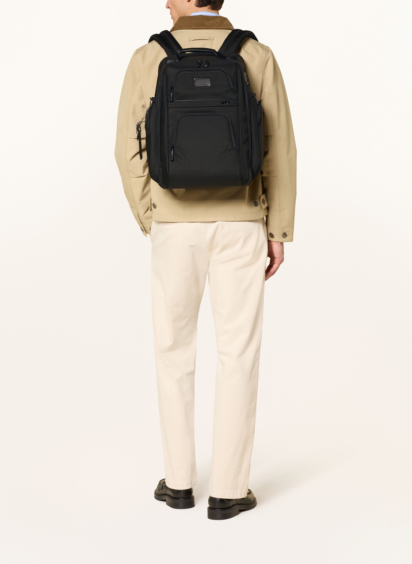 TUMI ALPHA Rugzak BRIEF PACK met laptopvak: ZWART