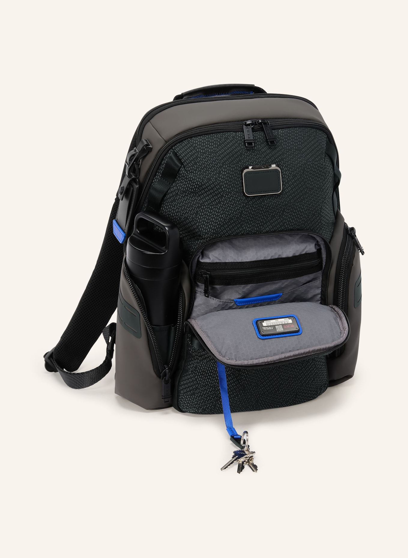 TUMI ALPHA BRAVO Rucksack NAVIGATION mit Laptop-Fach: SCHWARZ / GRAU