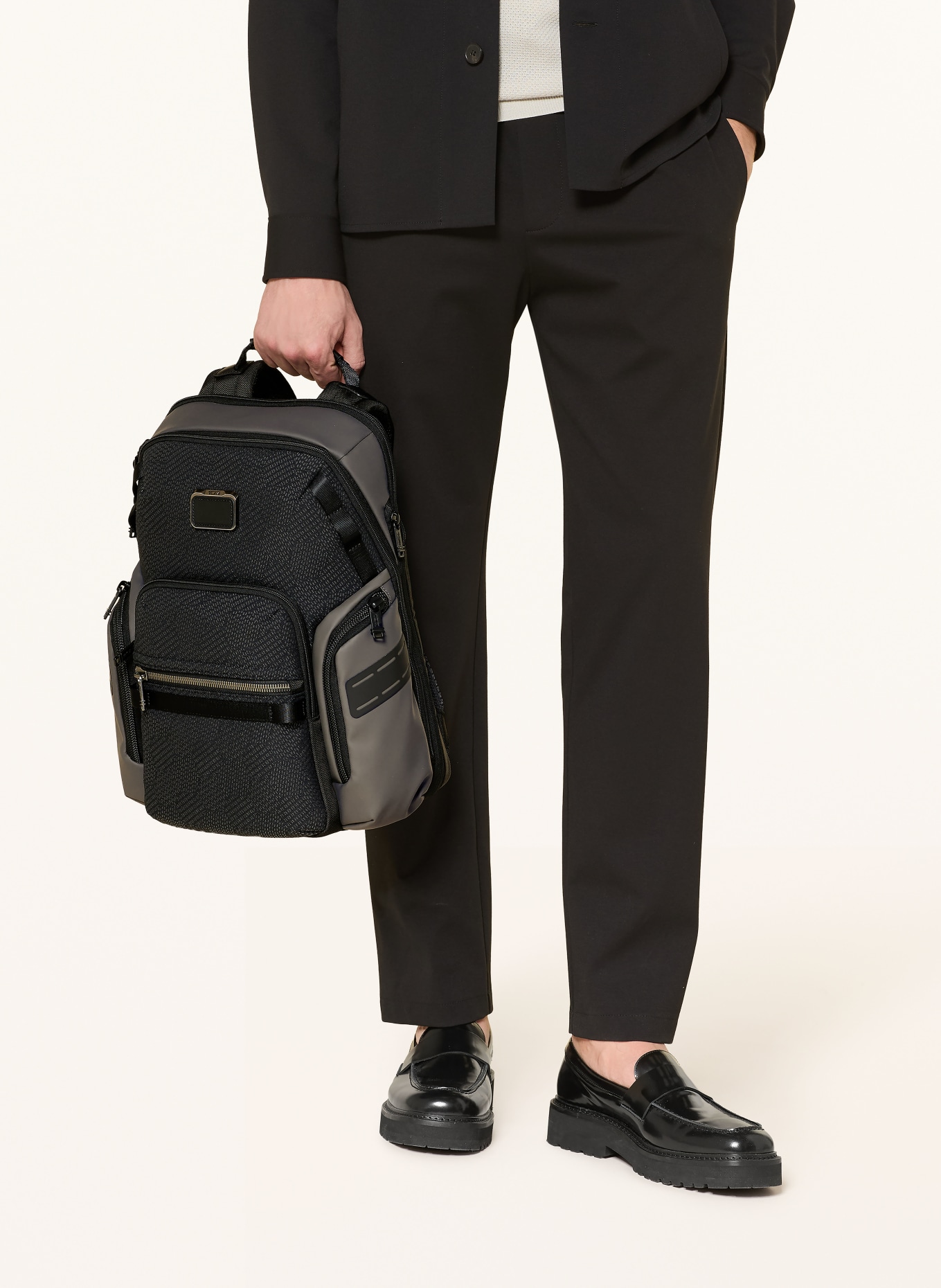 TUMI ALPHA BRAVO Rugzak NAVIGATION met laptopvak: ZWART / GRIJS