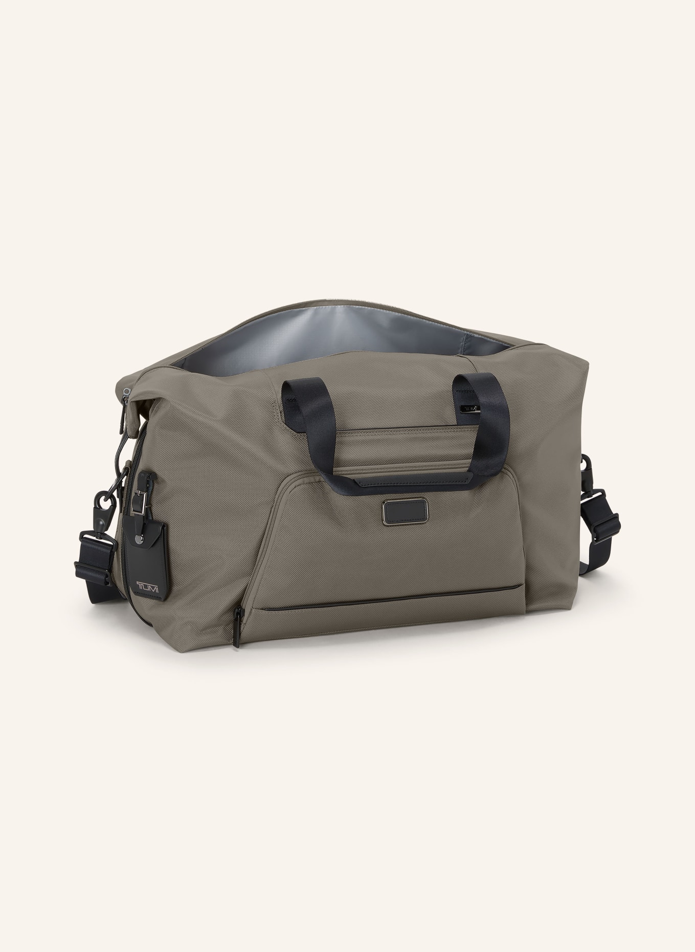 TUMI ALPHA Weekender DOUBLE EXPANSION DUFFEL: SZARY