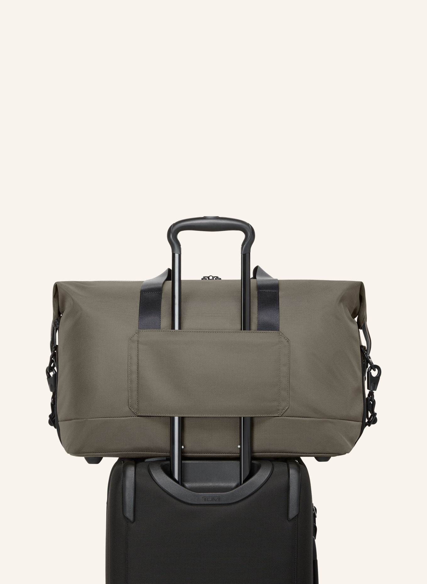 TUMI ALPHA Weekender DOUBLE EXPANSION DUFFEL: SZARY
