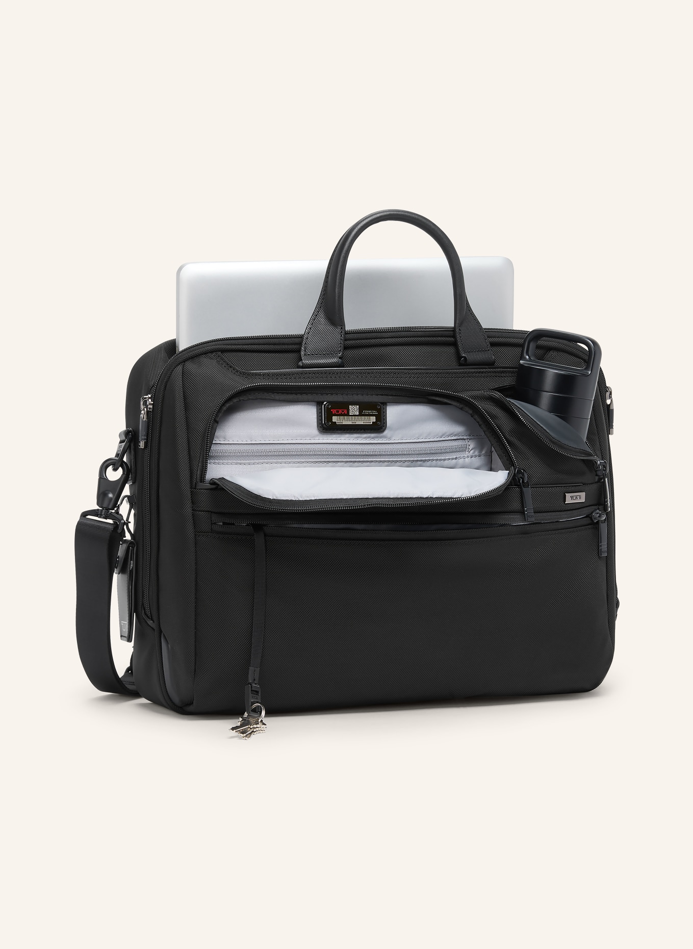 TUMI ALPHA Laptop-Tasche LARGE: SCHWARZ
