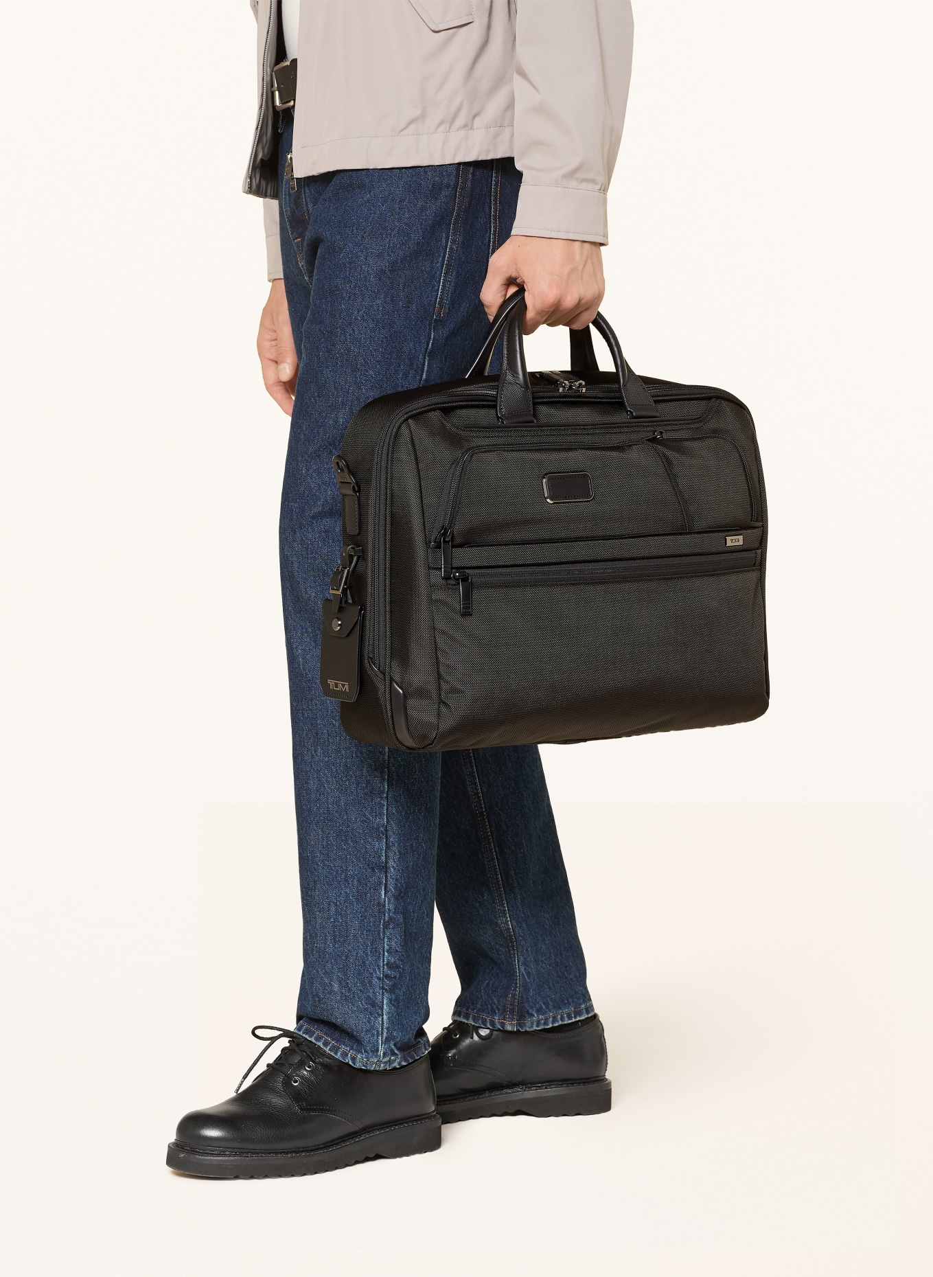 TUMI ALPHA Laptop Bag LARGE: BLACK