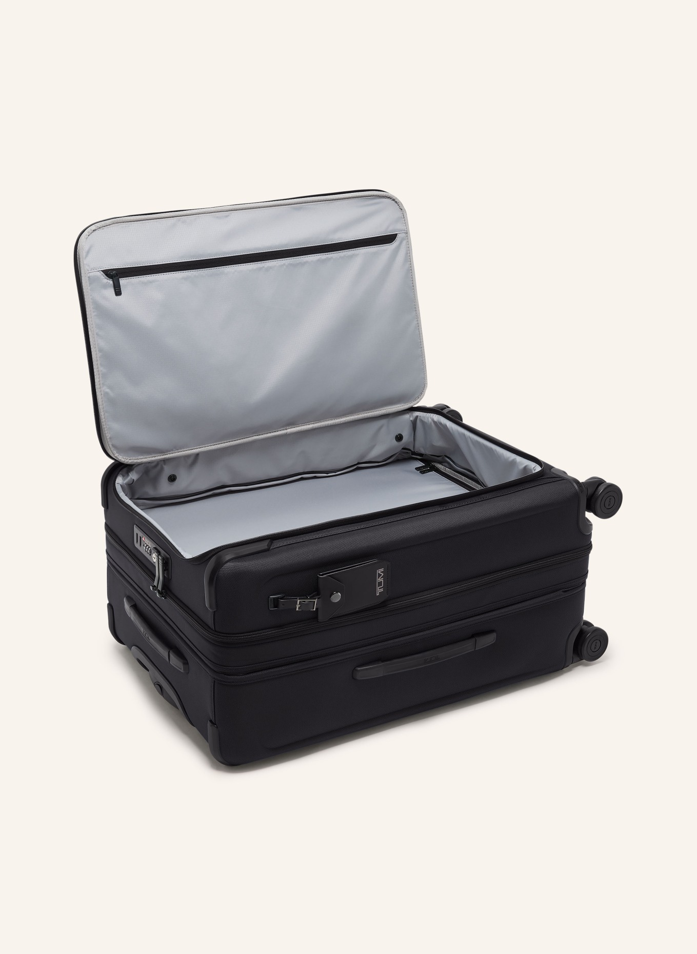TUMI ALPHA Trolley MEDIUM DUAL ACCESS EXPANDABLE CHECKED: SCHWARZ