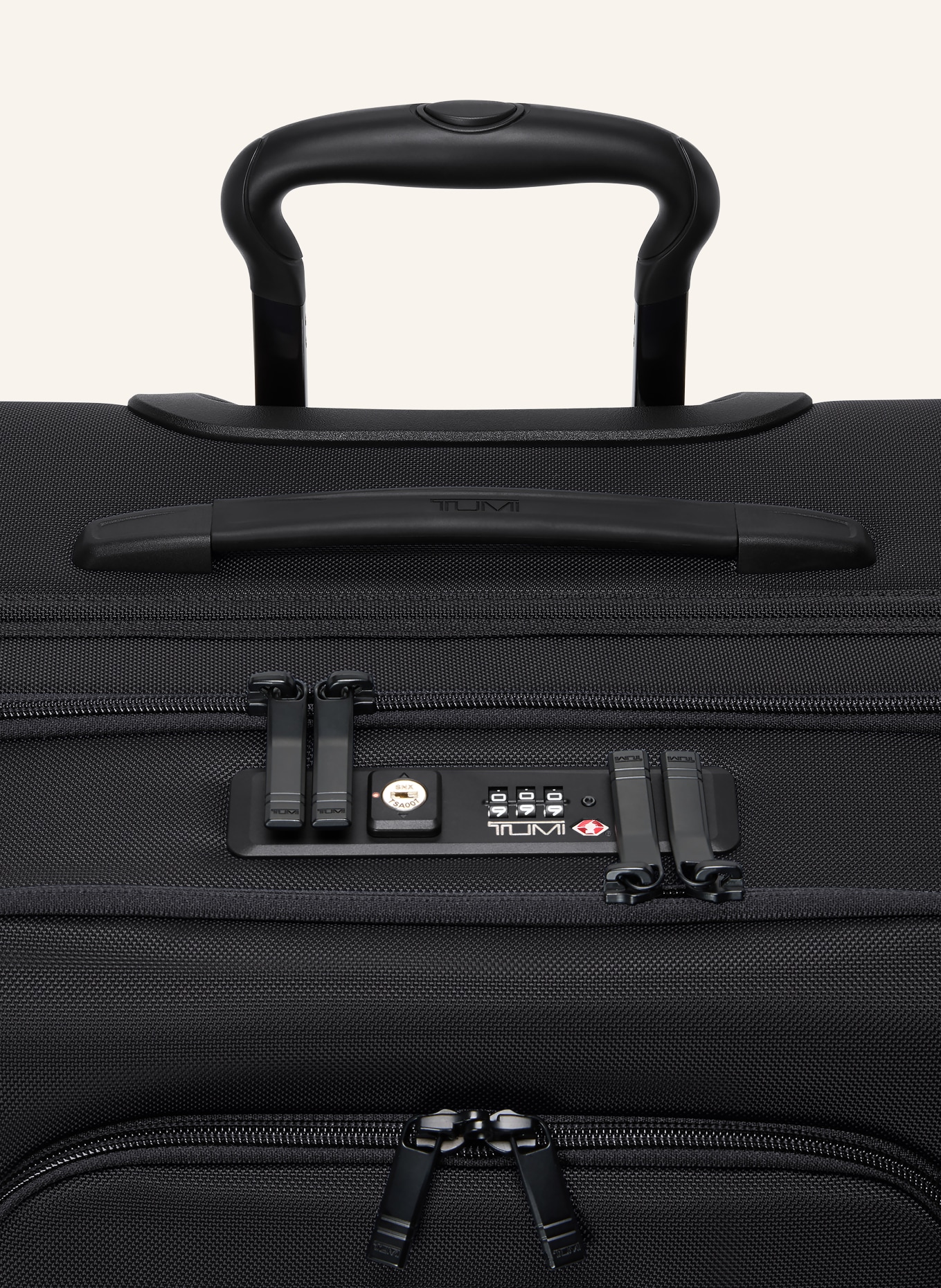 TUMI ALPHA Trolley MEDIUM DUAL ACCESS EXPANDABLE CHECKED: SCHWARZ