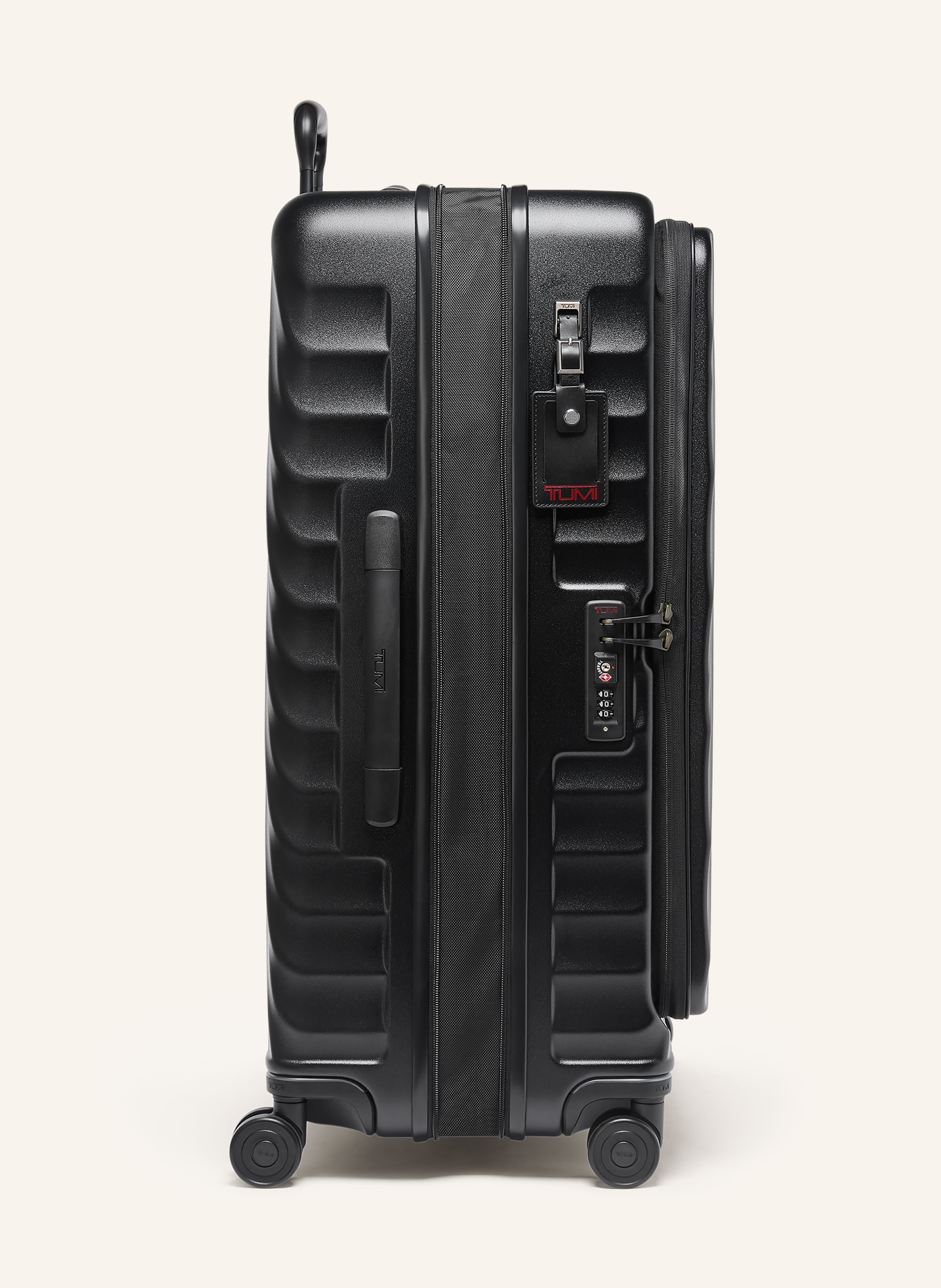 TUMI 19 DEGREE Trolley LARGE FRONT ACCESS EXPANDABLE CHECKED: SCHWARZ