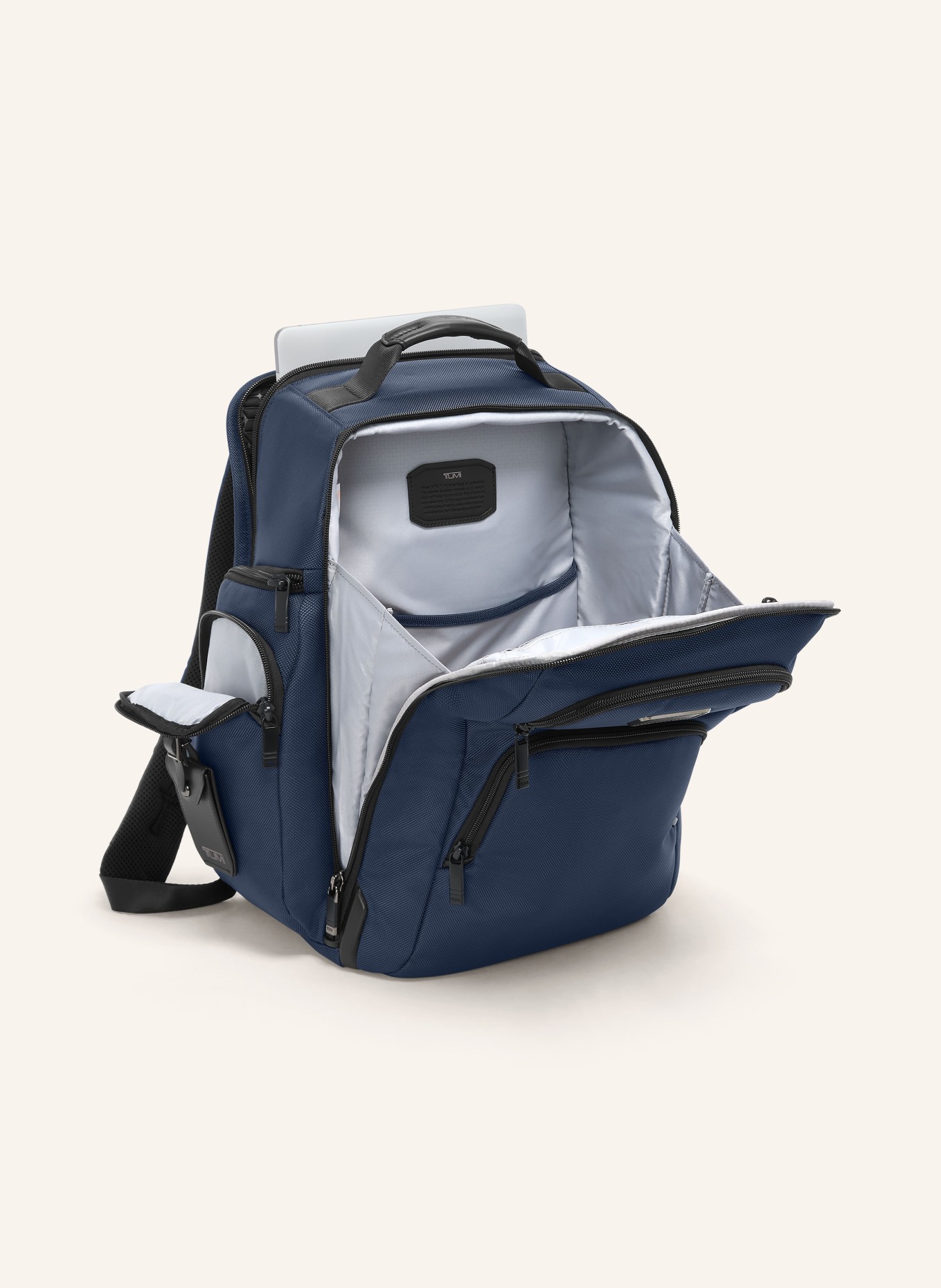 TUMI ALPHA Rucksack BRIEF PACK mit Laptop-Fach: DUNKELBLAU / SCHWARZ