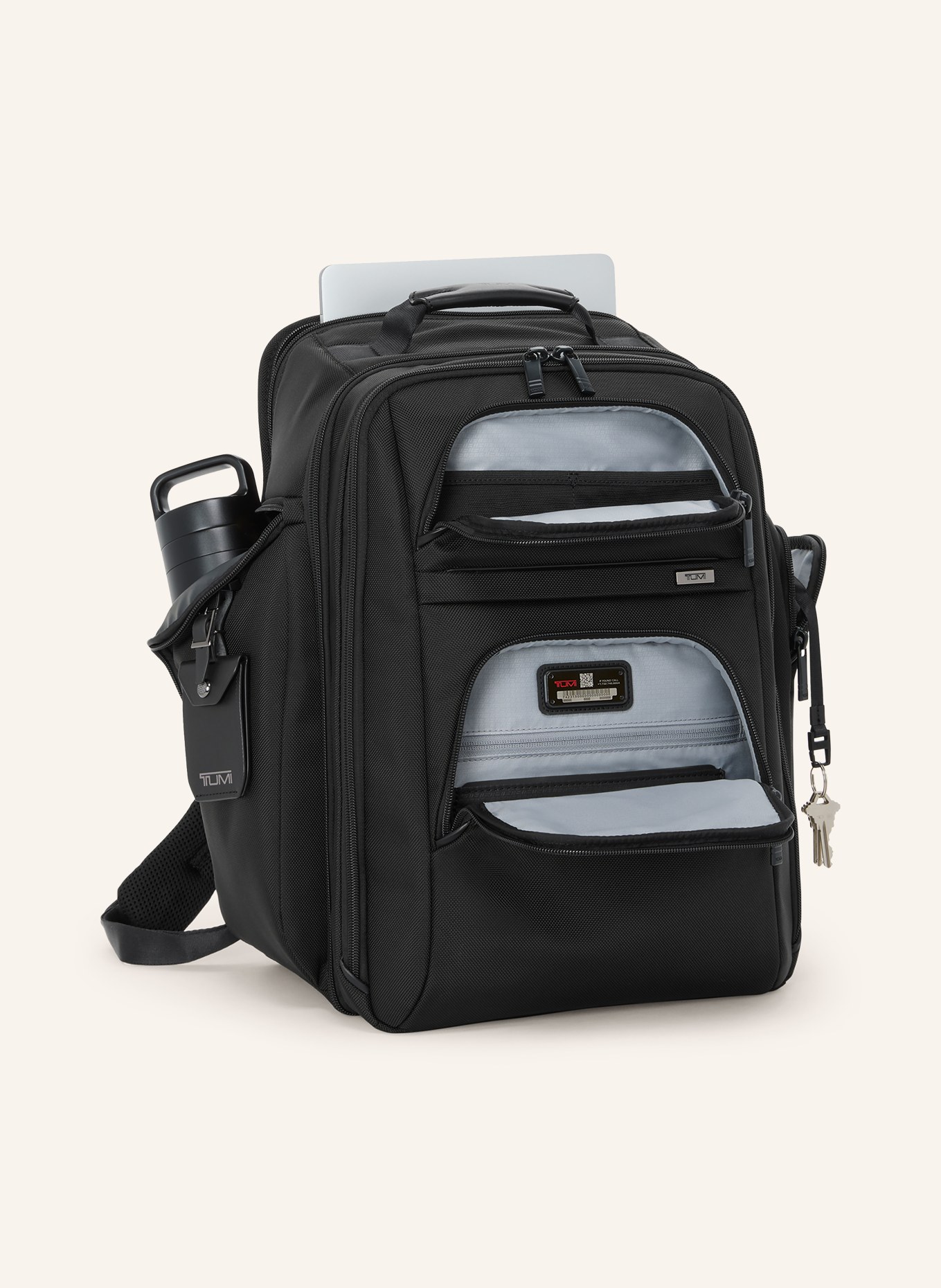 TUMI ALPHA Rucksack PACKING mit Laptop-Fach: SCHWARZ