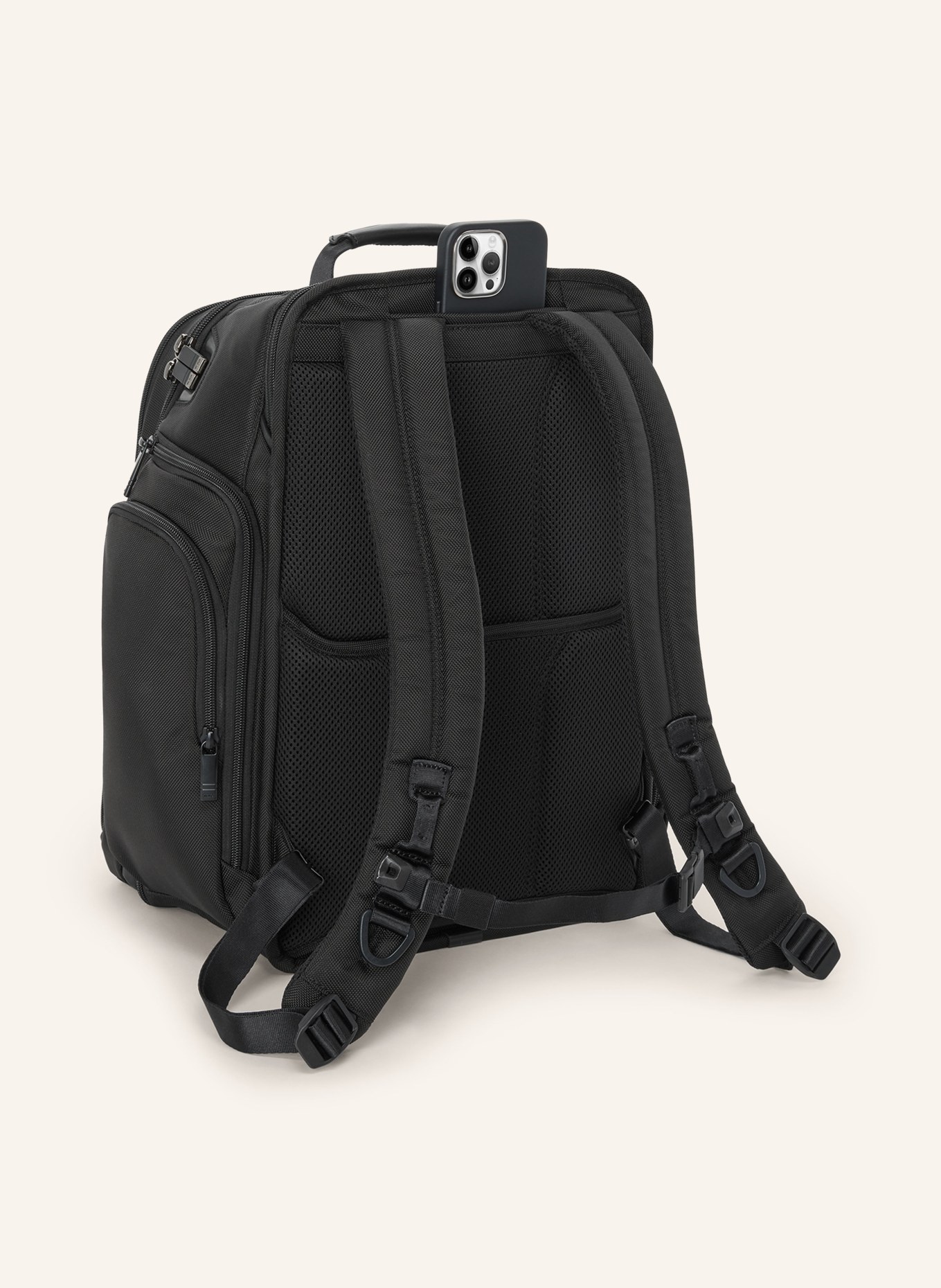 TUMI ALPHA Rucksack PACKING mit Laptop-Fach: SCHWARZ