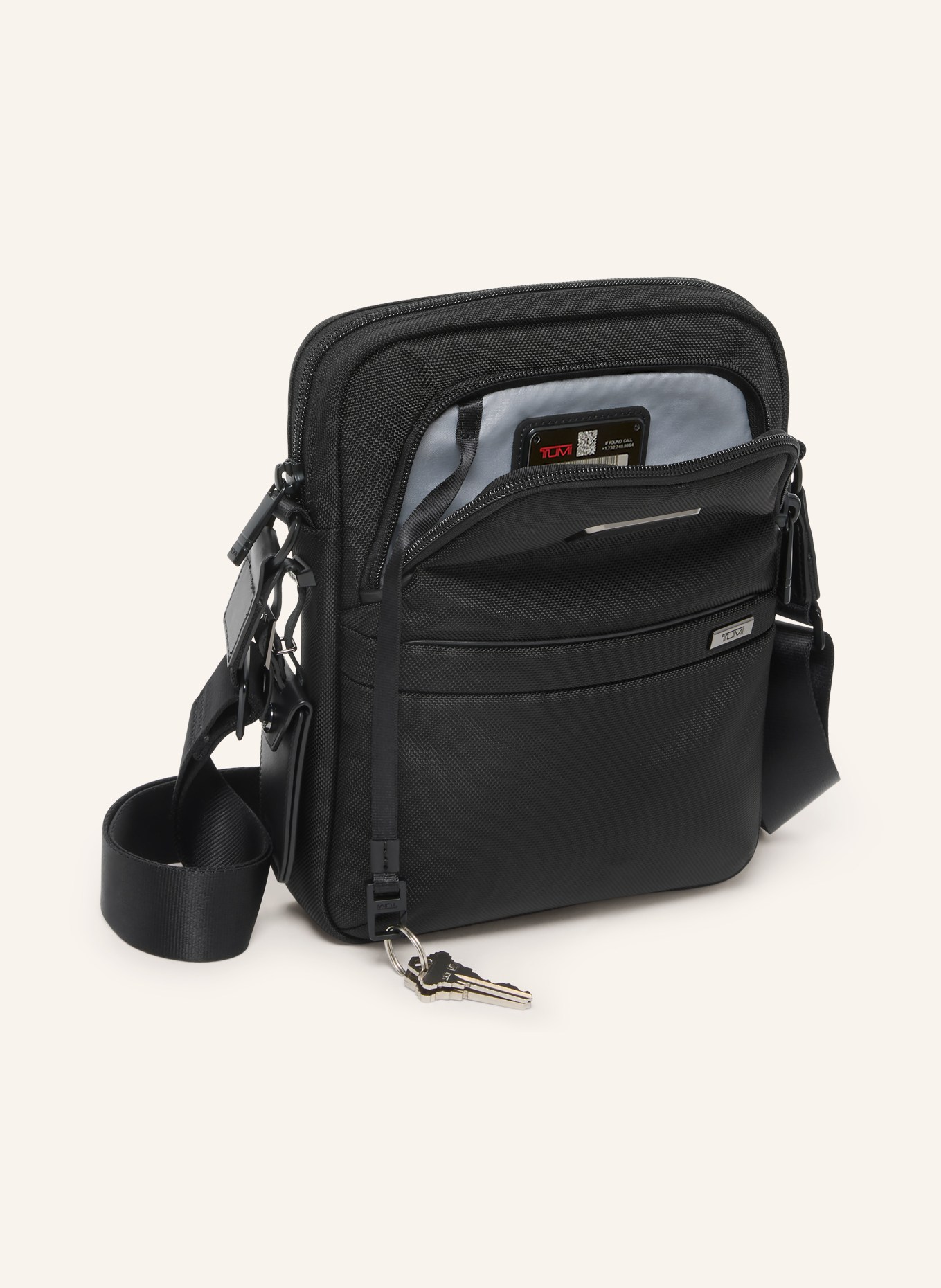 TUMI ALPHA Umhängetasche MEDIUM: SCHWARZ