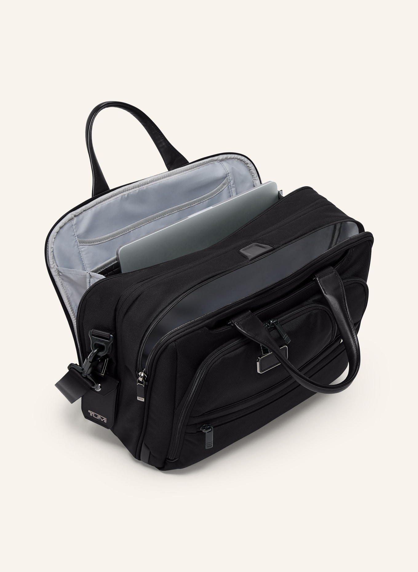 TUMI ALPHA Laptop-Tasche MEDIUM EXPANDABLE: SCHWARZ