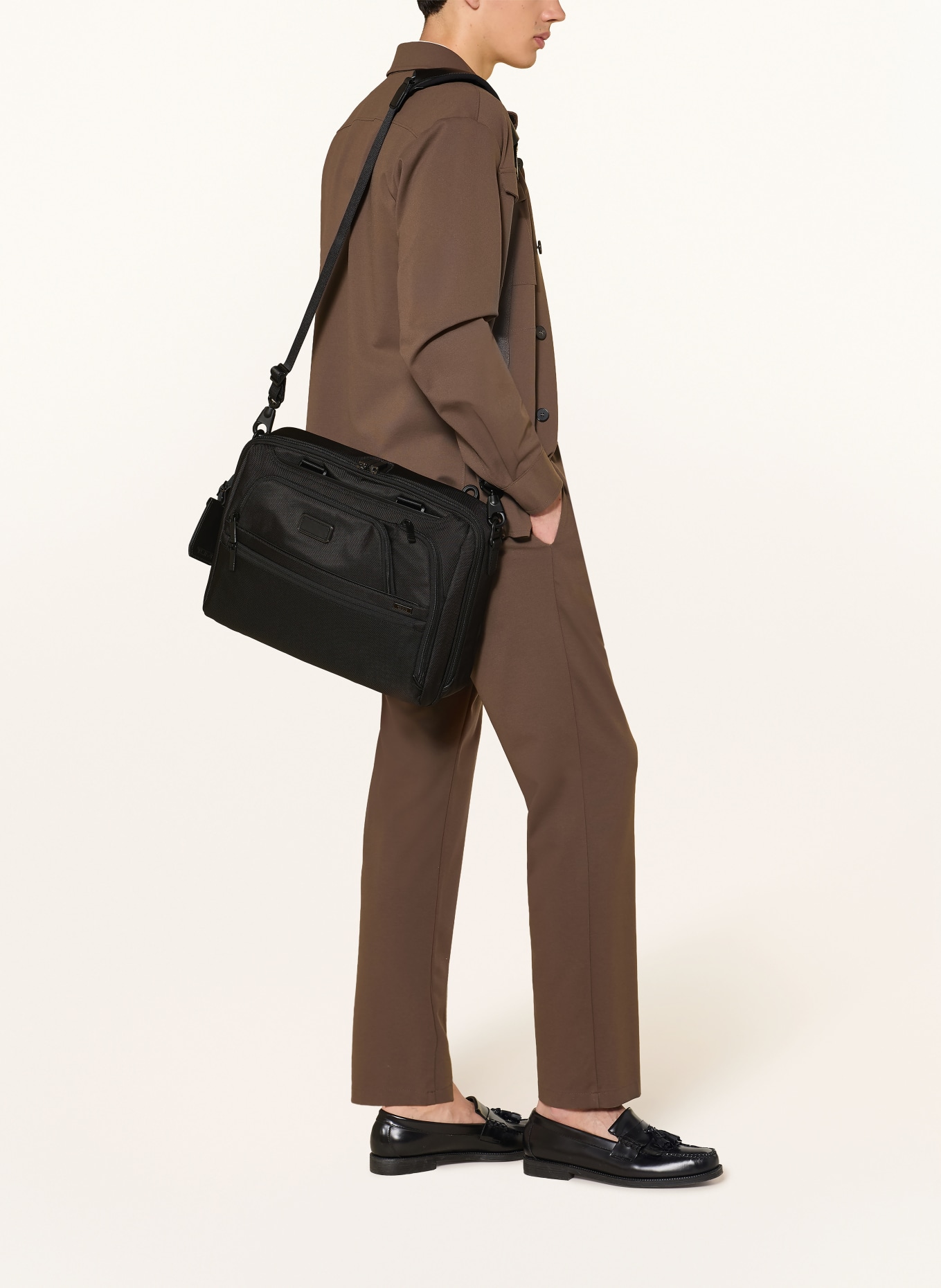 TUMI ALPHA laptoptas 3-WAY CONVERTIBLE: ZWART