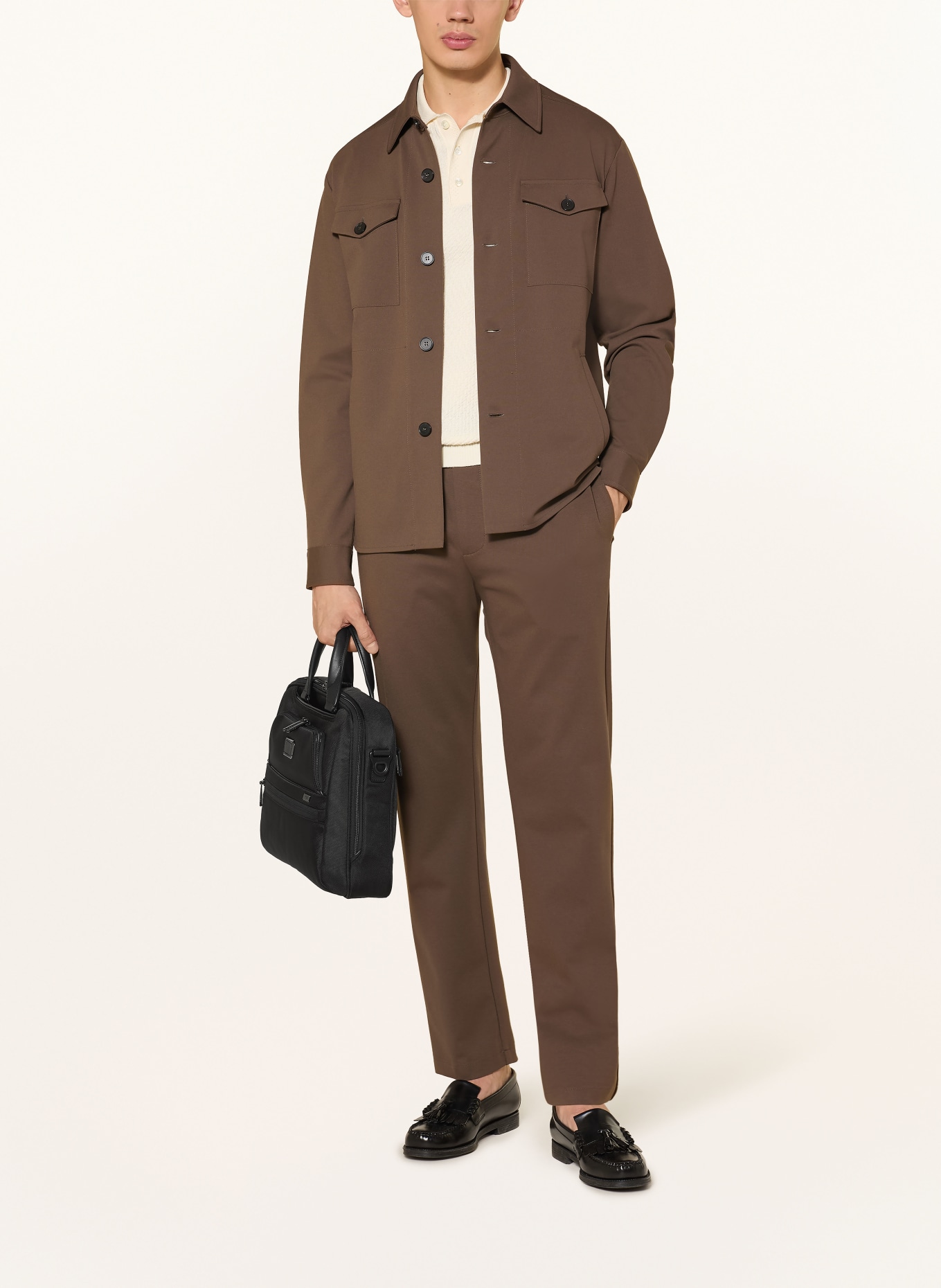 TUMI ALPHA laptoptas MEDIUM: ZWART