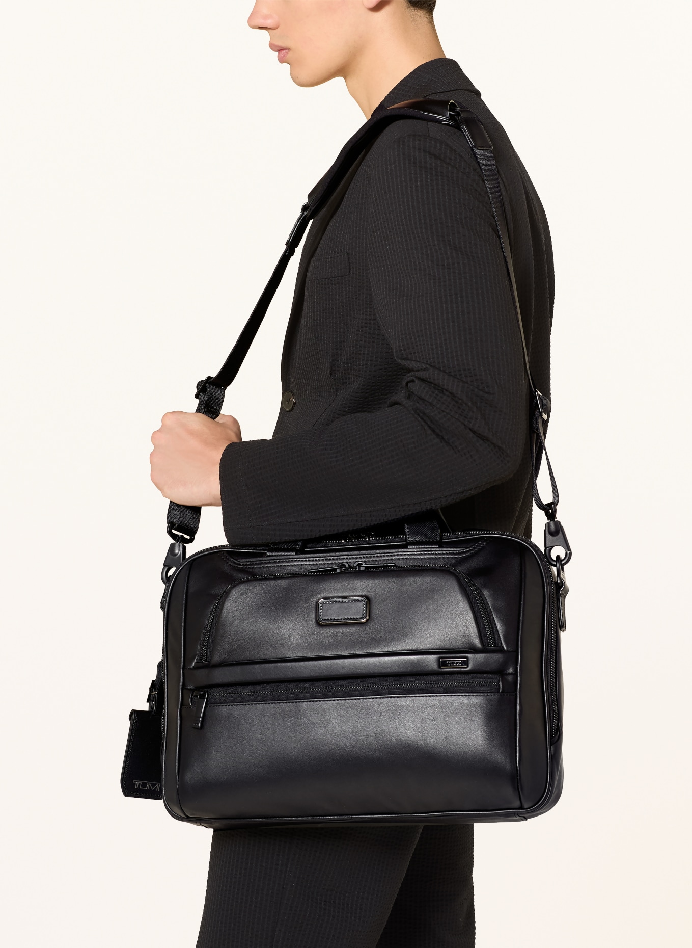 TUMI ALPHA Laptop Bag MEDIUM: BLACK