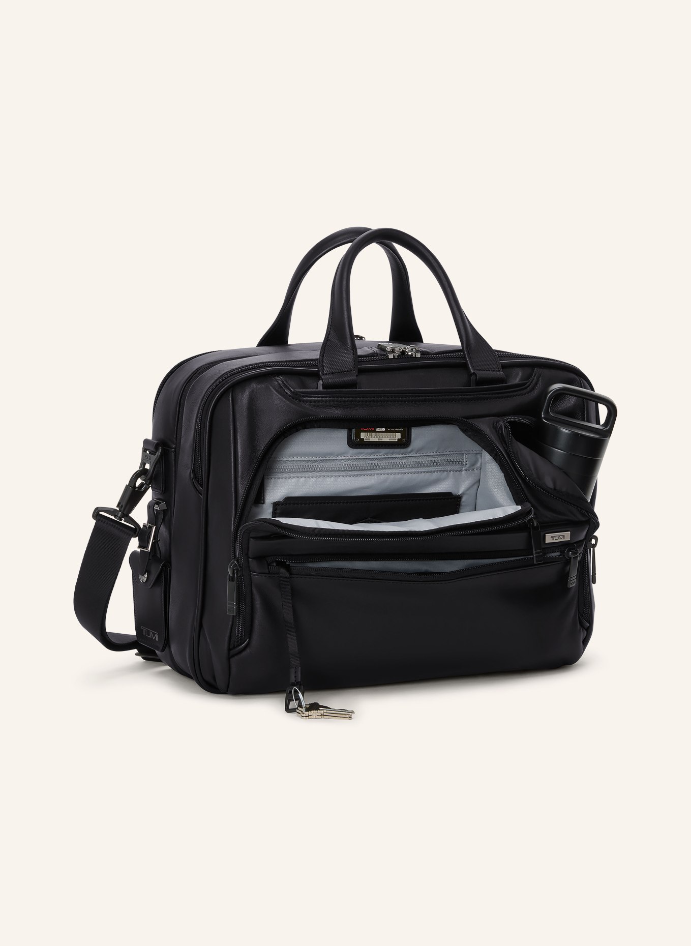 TUMI ALPHA Laptop-Tasche MEDIUM EXPANDABLE: SCHWARZ