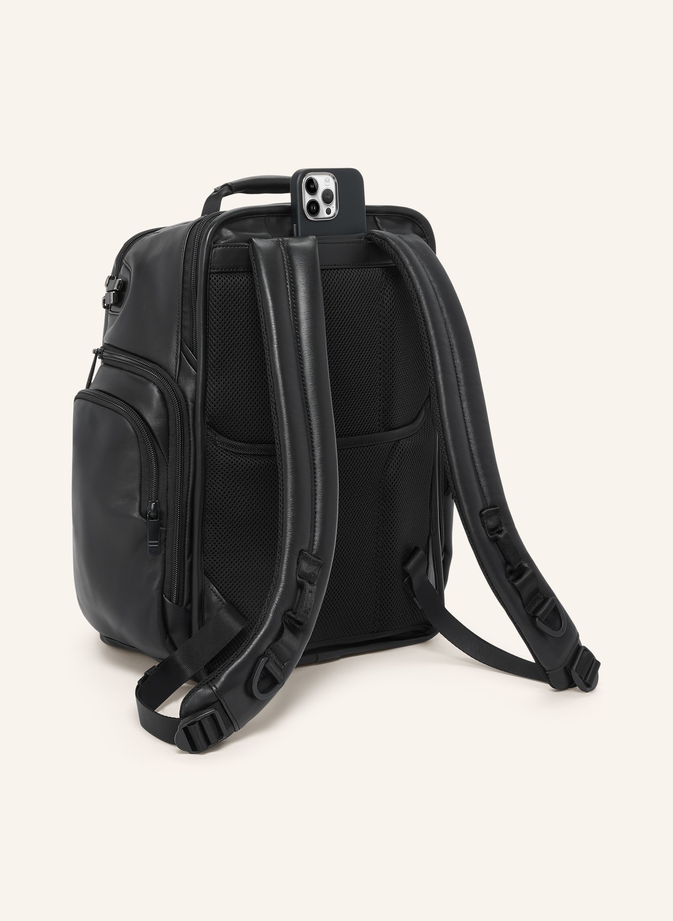 TUMI ALPHA Rucksack BRIEF PACK mit Laptop-Fach: SCHWARZ