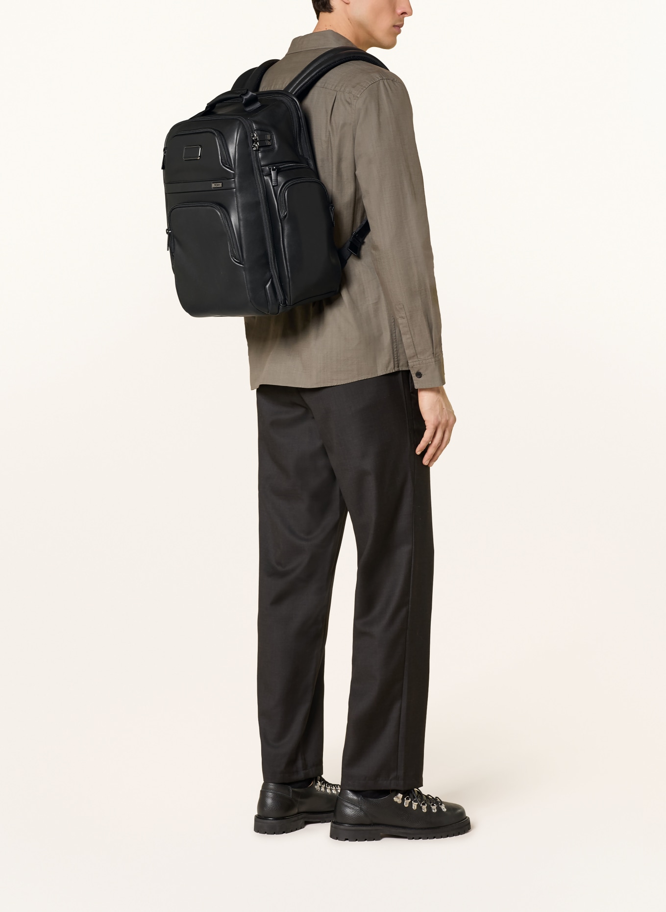 TUMI ALPHA Rugzak BRIEF PACK met laptopvak: ZWART