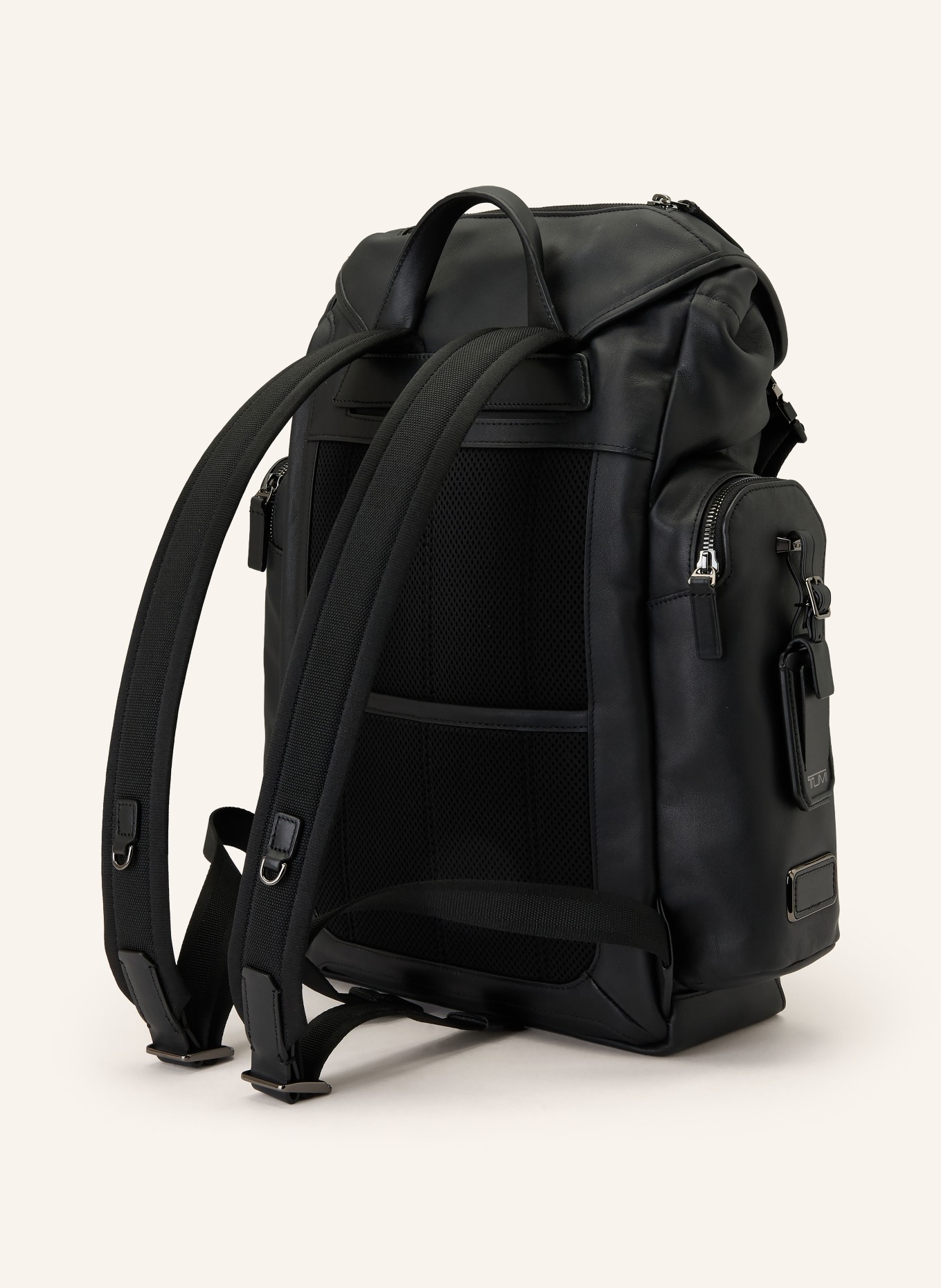 TUMI Sac à dos HARRISON SMALL GRIFFEN avec compartiment pour ordinateur portable: NOIR / PLATINE