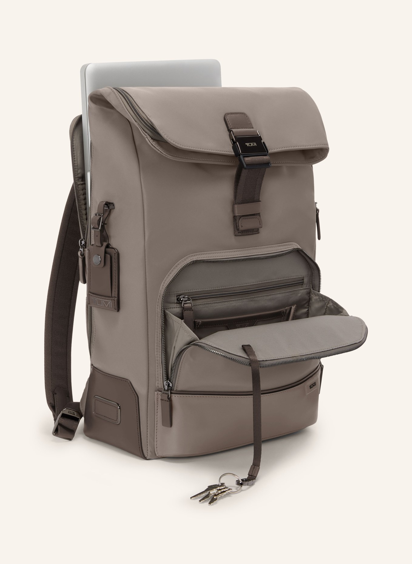 TUMI Sac à dos HARRISON OSBORN avec compartiment pour ordinateur portable: TAUPE