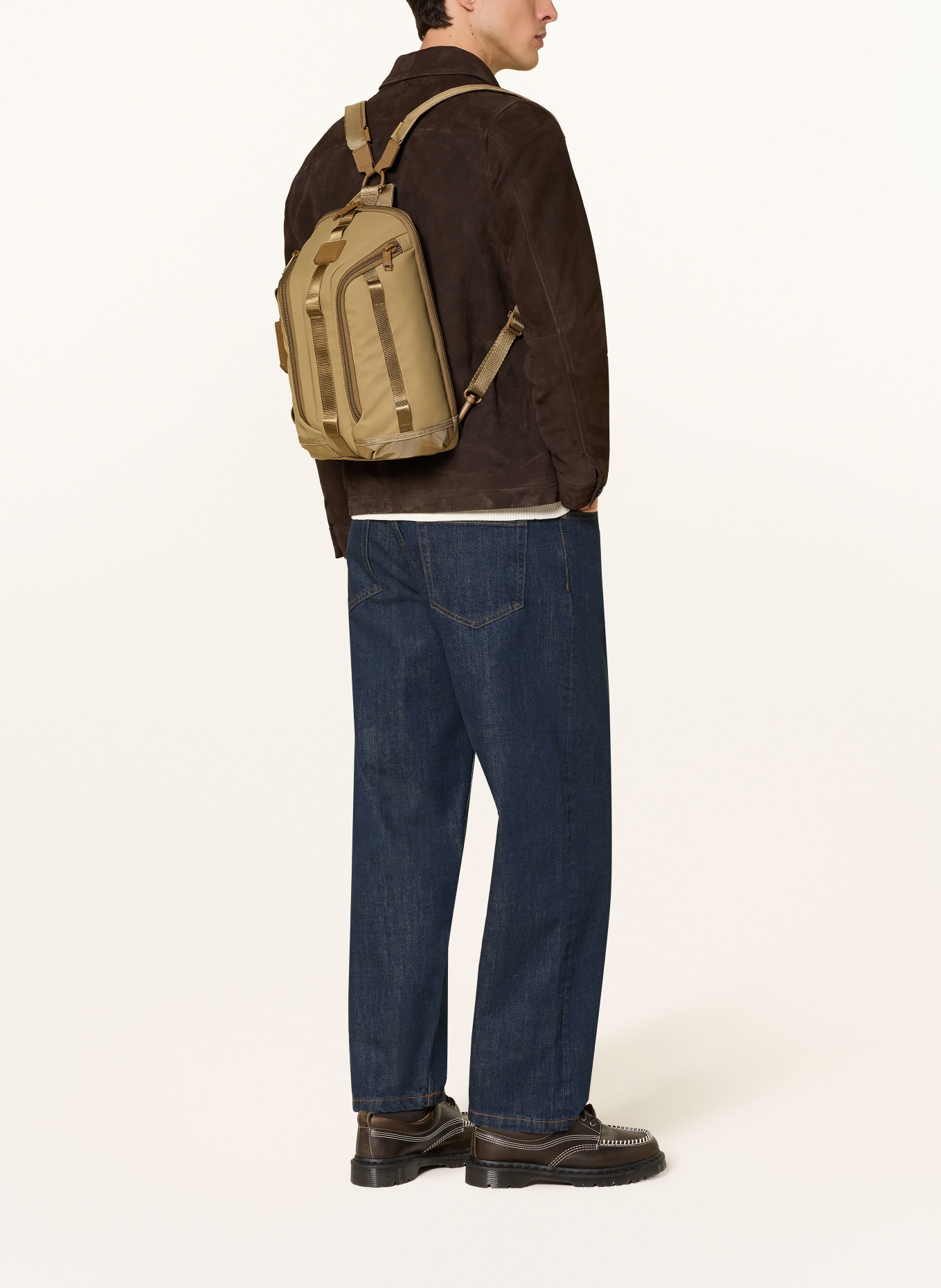 TUMI ALPHA BRAVO Rucksack KNIGHT SLING: BEIGE / KHAKI