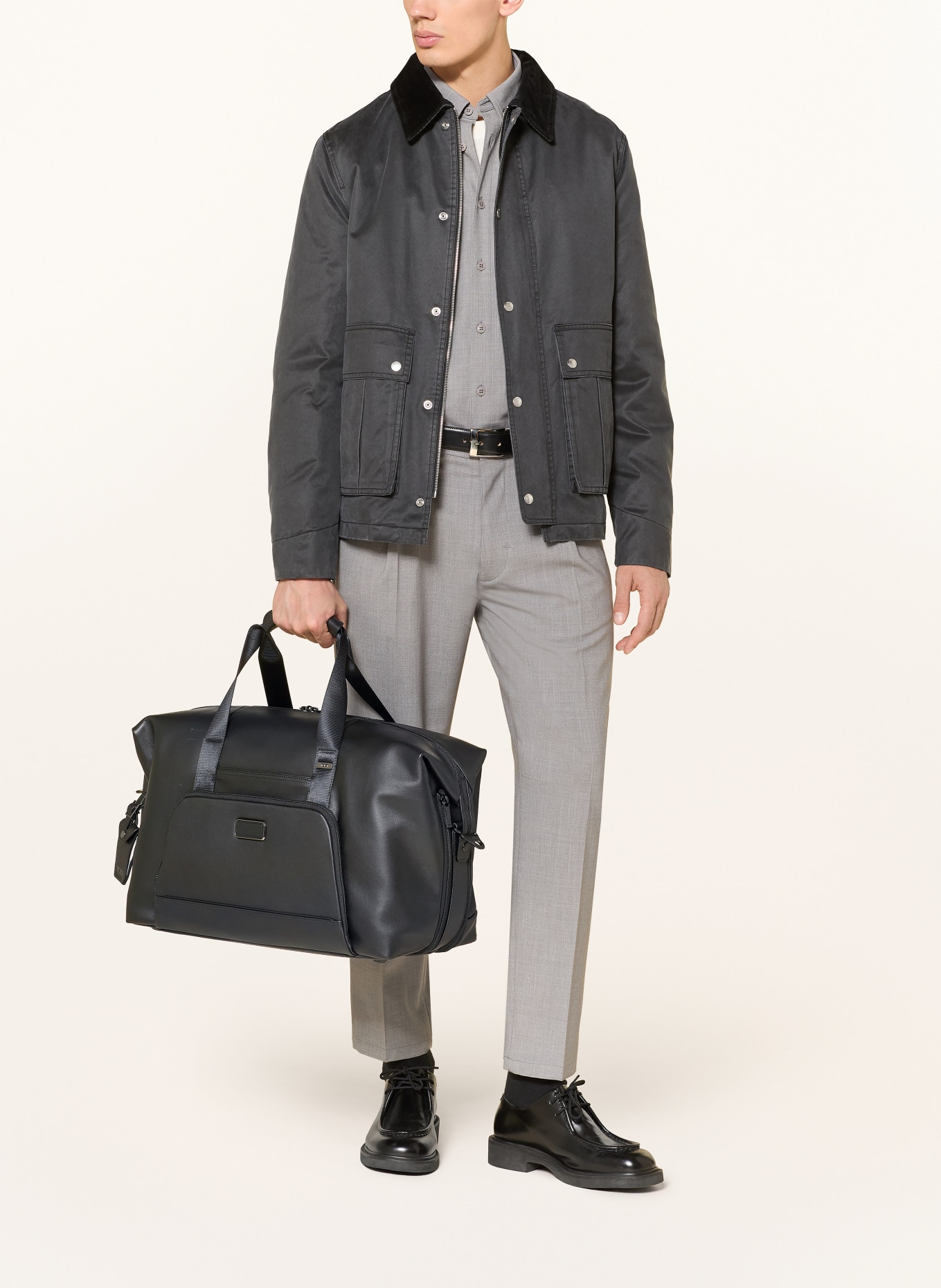 TUMI ALPHA Reisetasche DOUBLE EXPANSION: SCHWARZ