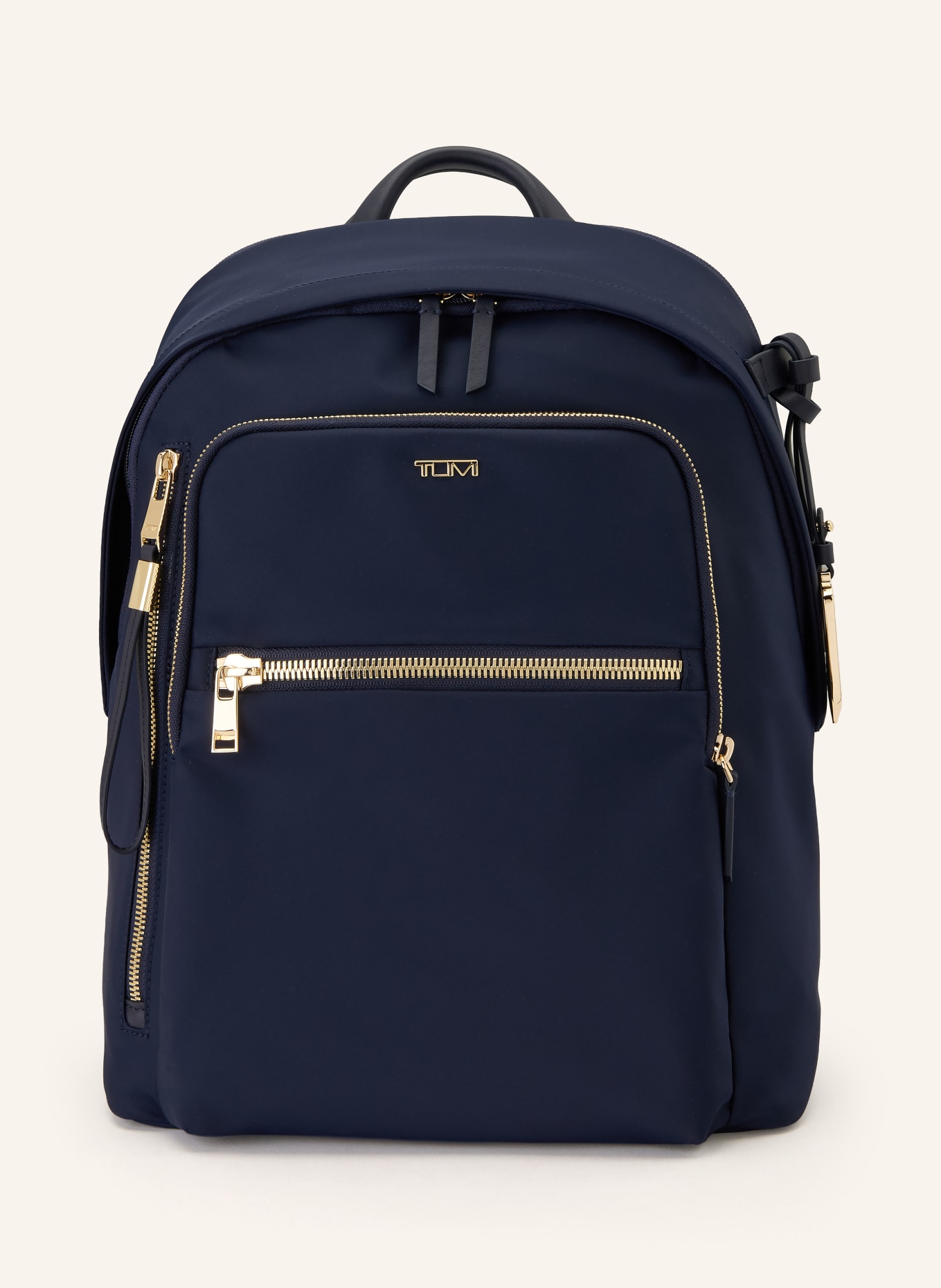 TUMI Sac à dos VOYAGEUR HALSEY avec compartiment pour ordinateur portable: BLEU FONCÉ / OR