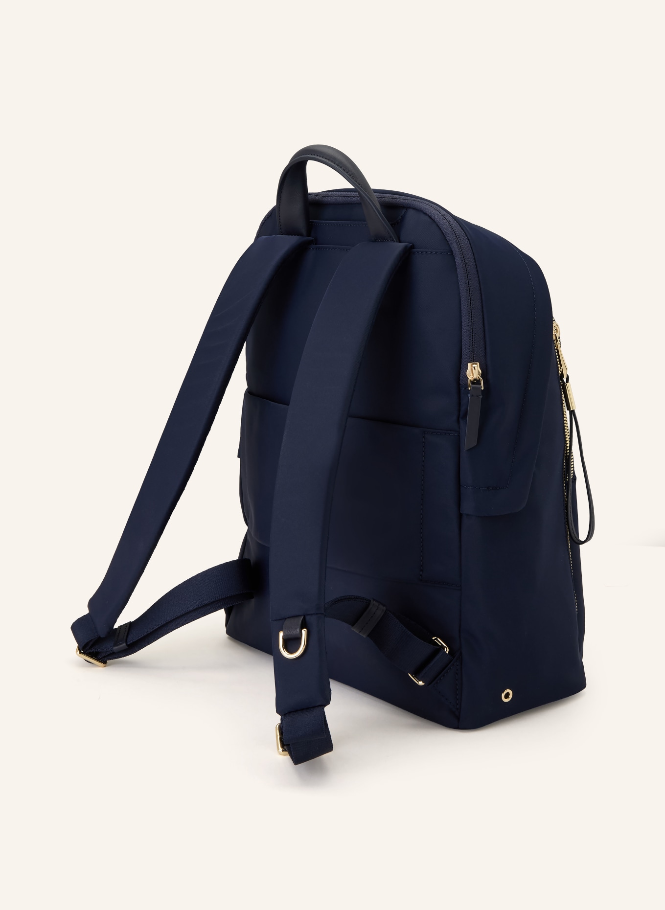 TUMI Sac à dos VOYAGEUR HALSEY avec compartiment pour ordinateur portable: BLEU FONCÉ / OR