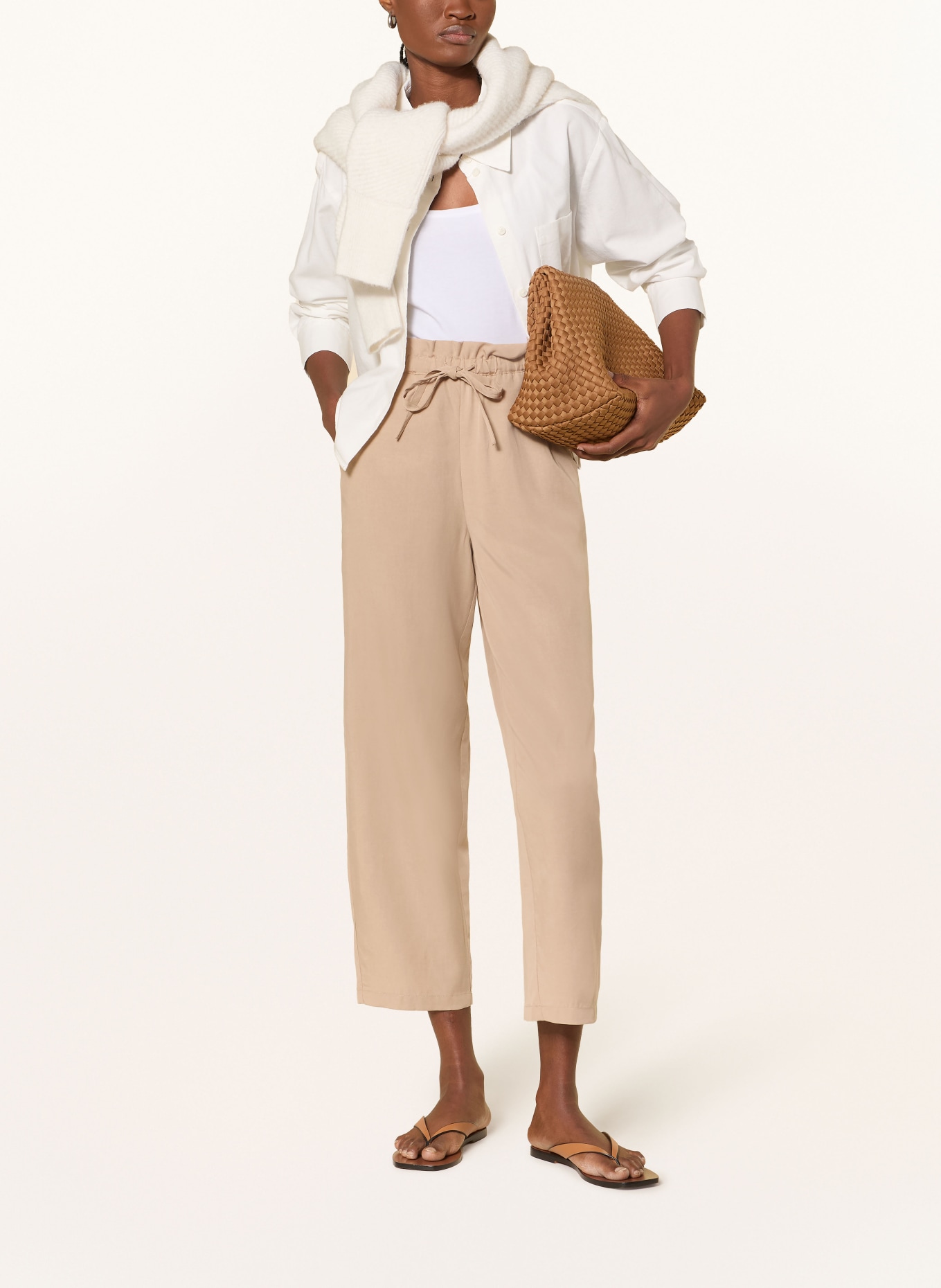 Marc O'Polo Spodnie 7/8: JASNOBRĄZOWY