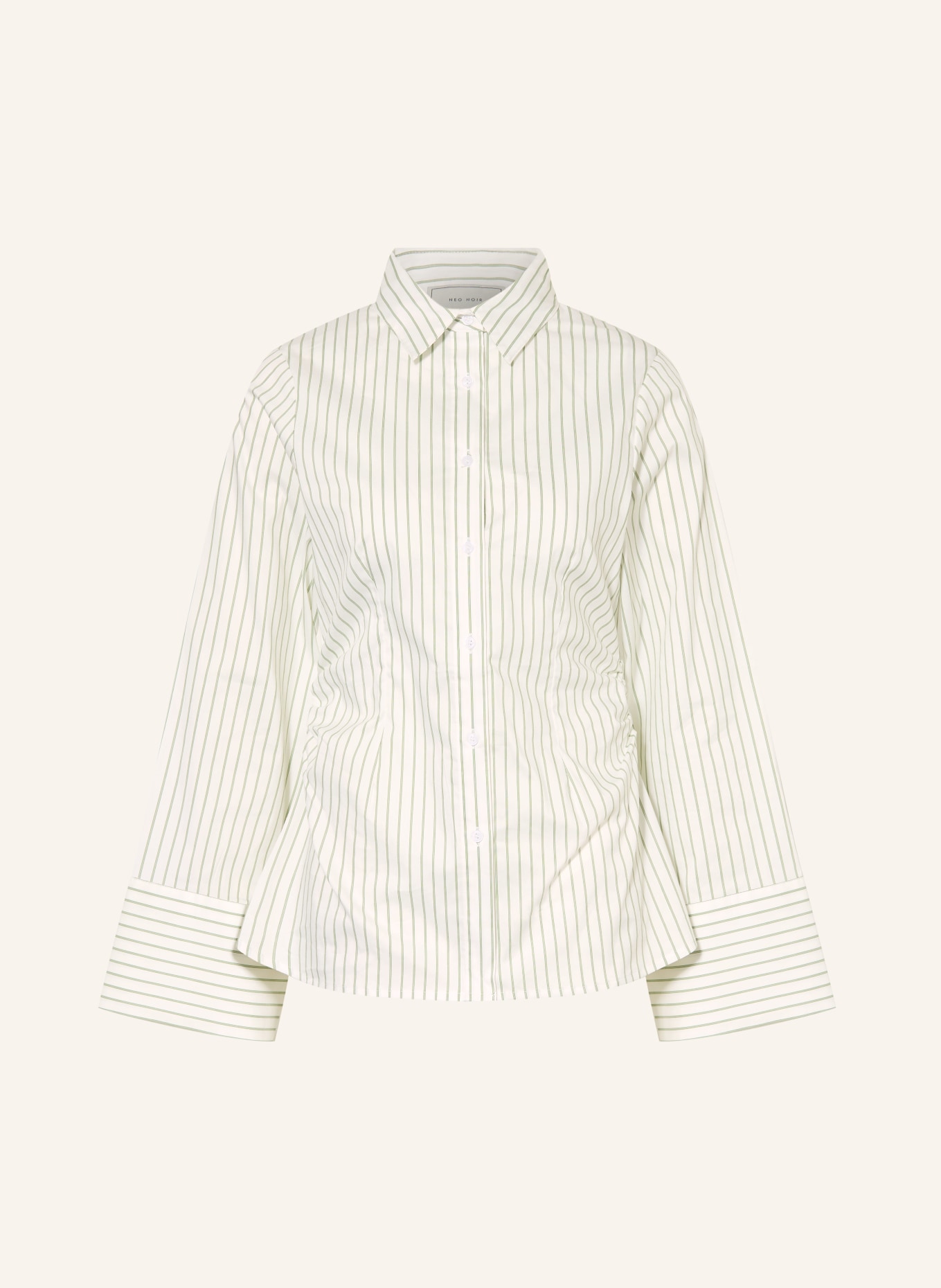 NEO NOIR Overhemdblouse CAROLI: WIT / GROEN