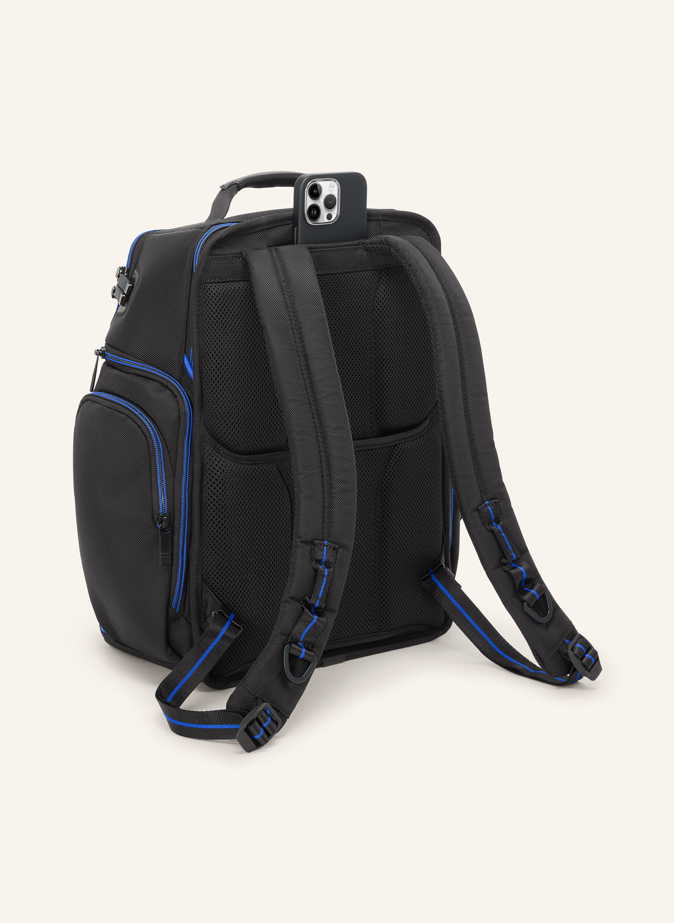 TUMI ALPHA Rucksack BRIEF PACK mit Laptop-Fach: SCHWARZ / BLAU