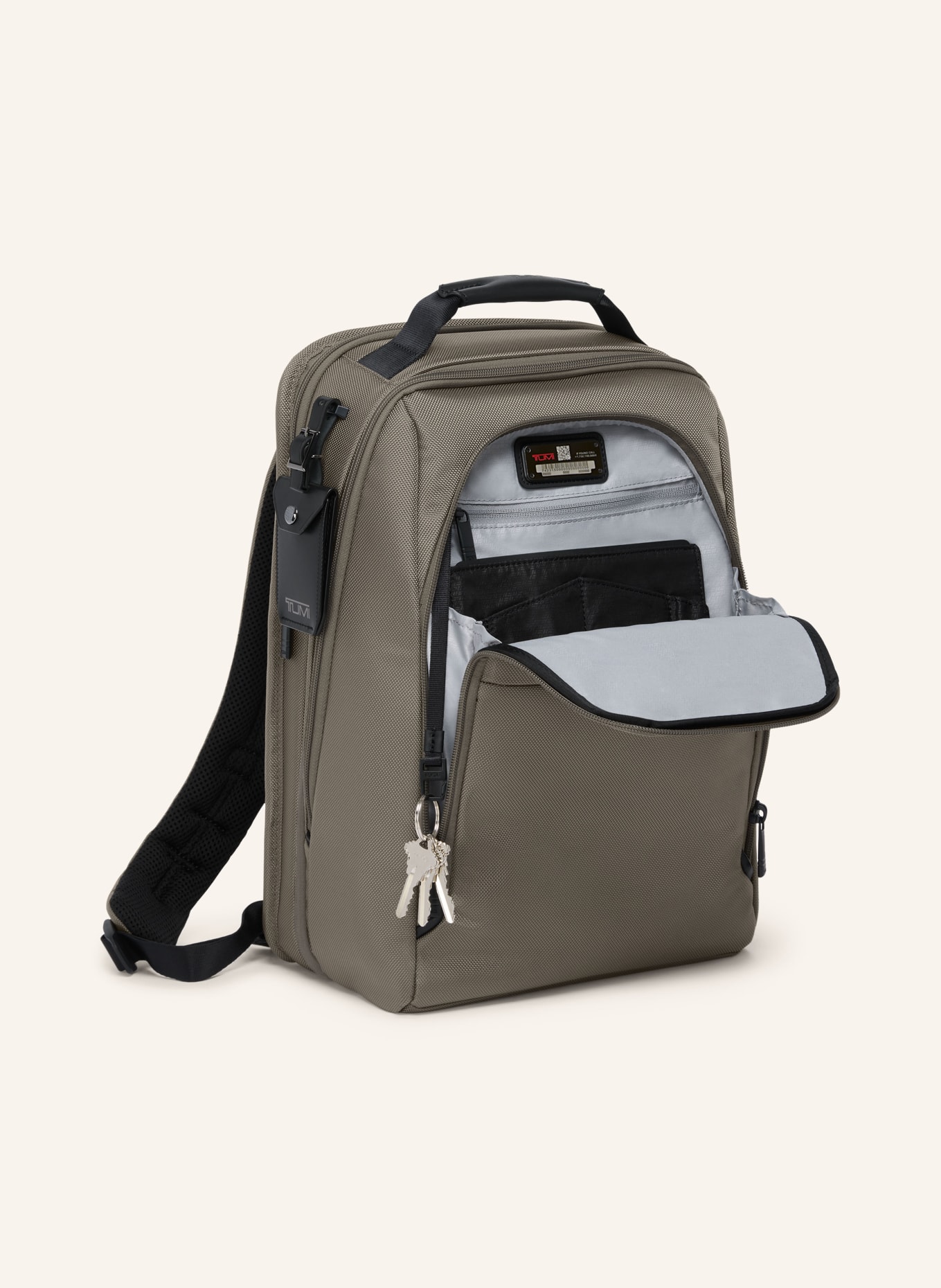 TUMI ALPHA Rucksack MEDIUM EXPANDABLE mit Laptop-Fach: GRAU