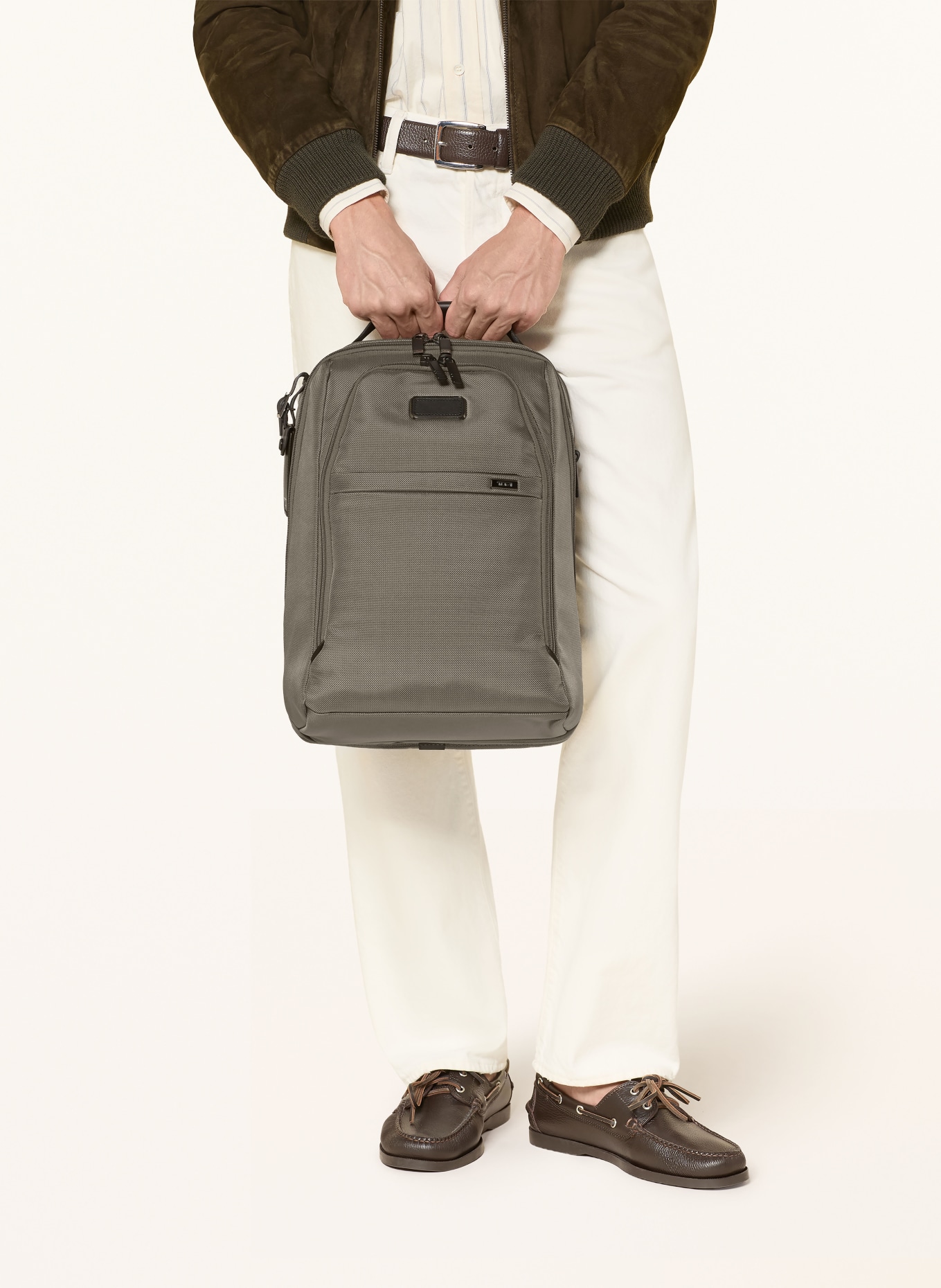 TUMI ALPHA rugzak MEDIUM EXPANDABLE met laptopvak: GRIJS