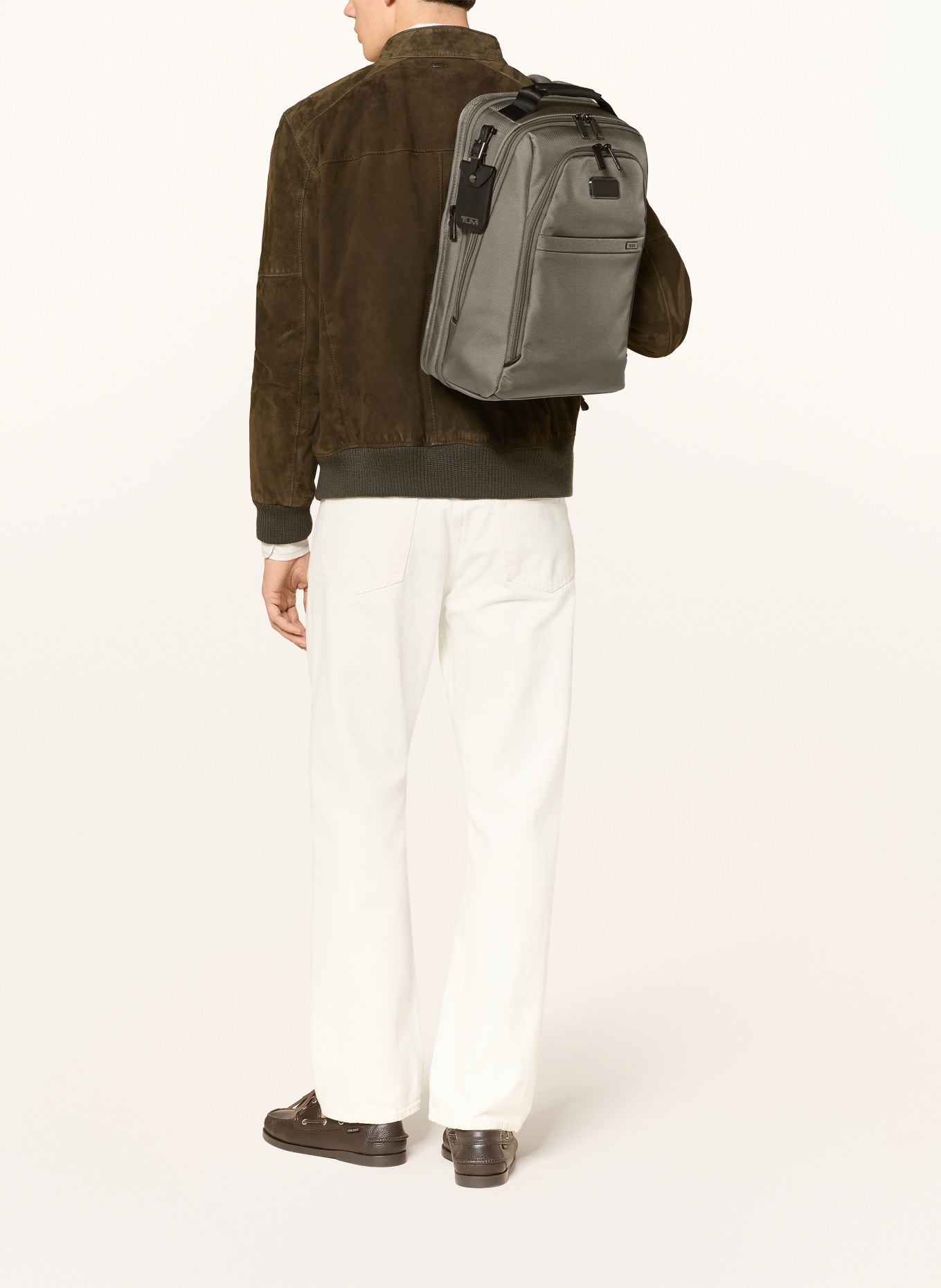 TUMI ALPHA rugzak MEDIUM EXPANDABLE met laptopvak: GRIJS