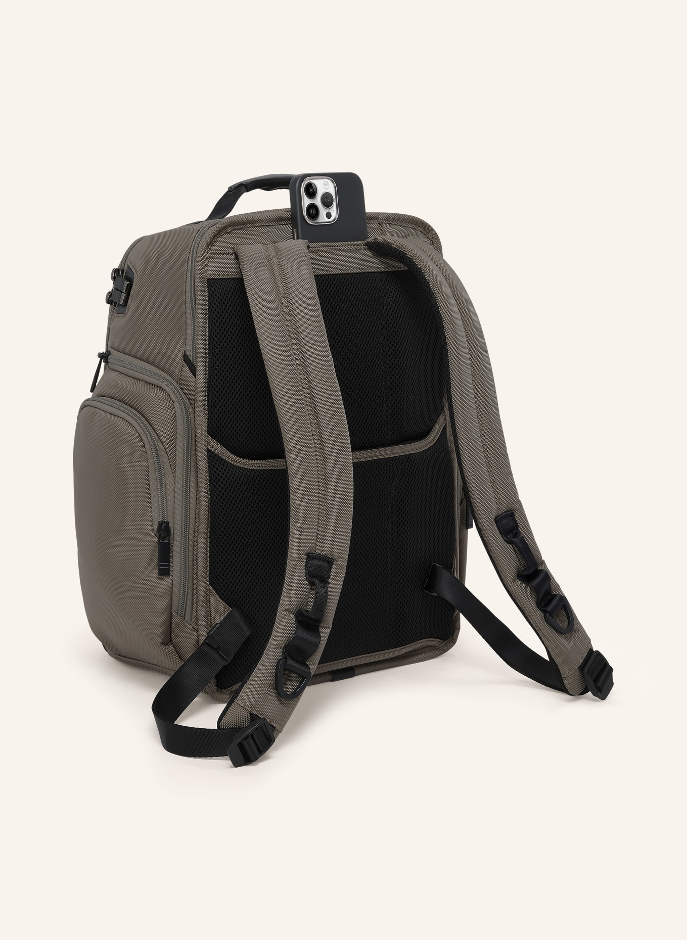 TUMI ALPHA Rucksack BRIEF PACK mit Laptop-Fach: HELLGRÜN / SCHWARZ