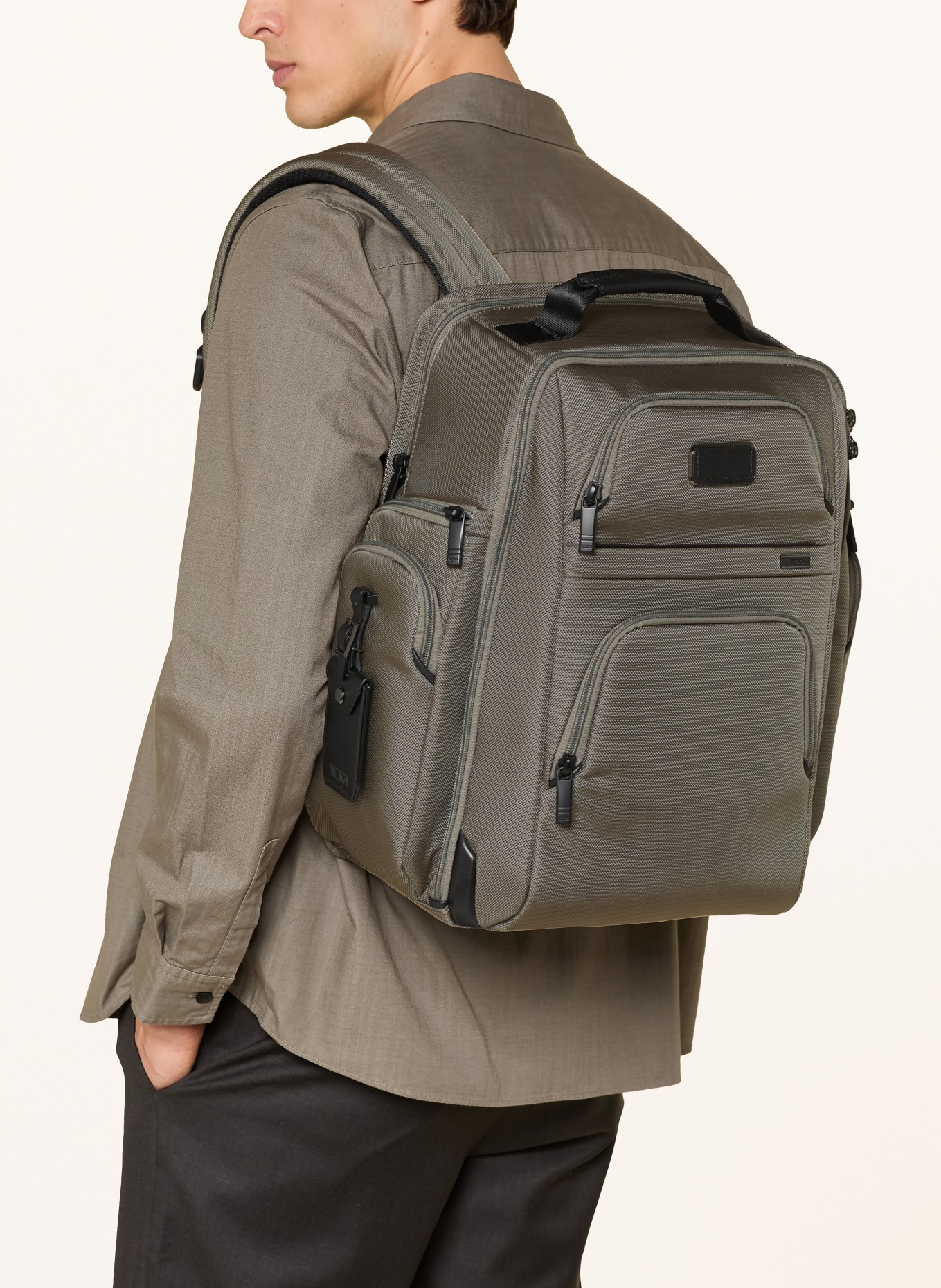 TUMI ALPHA Rugzak BRIEF PACK met laptopvak: LICHTGROEN / ZWART