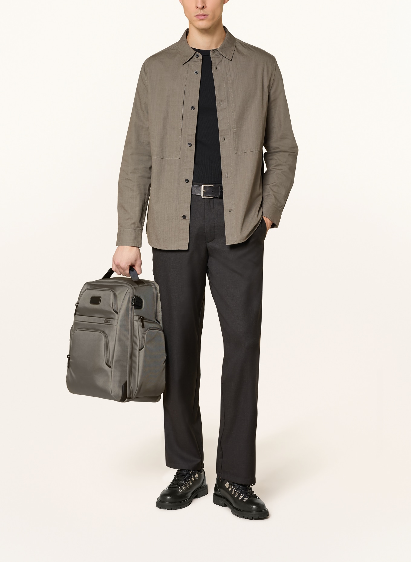 TUMI ALPHA Rugzak BRIEF PACK met laptopvak: LICHTGROEN / ZWART