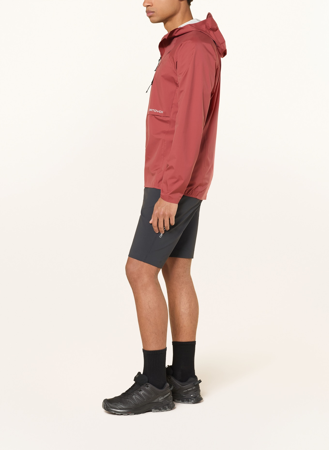 ORTOVOX Hardshell-jas TRACE 2.5L: DONKERROOD