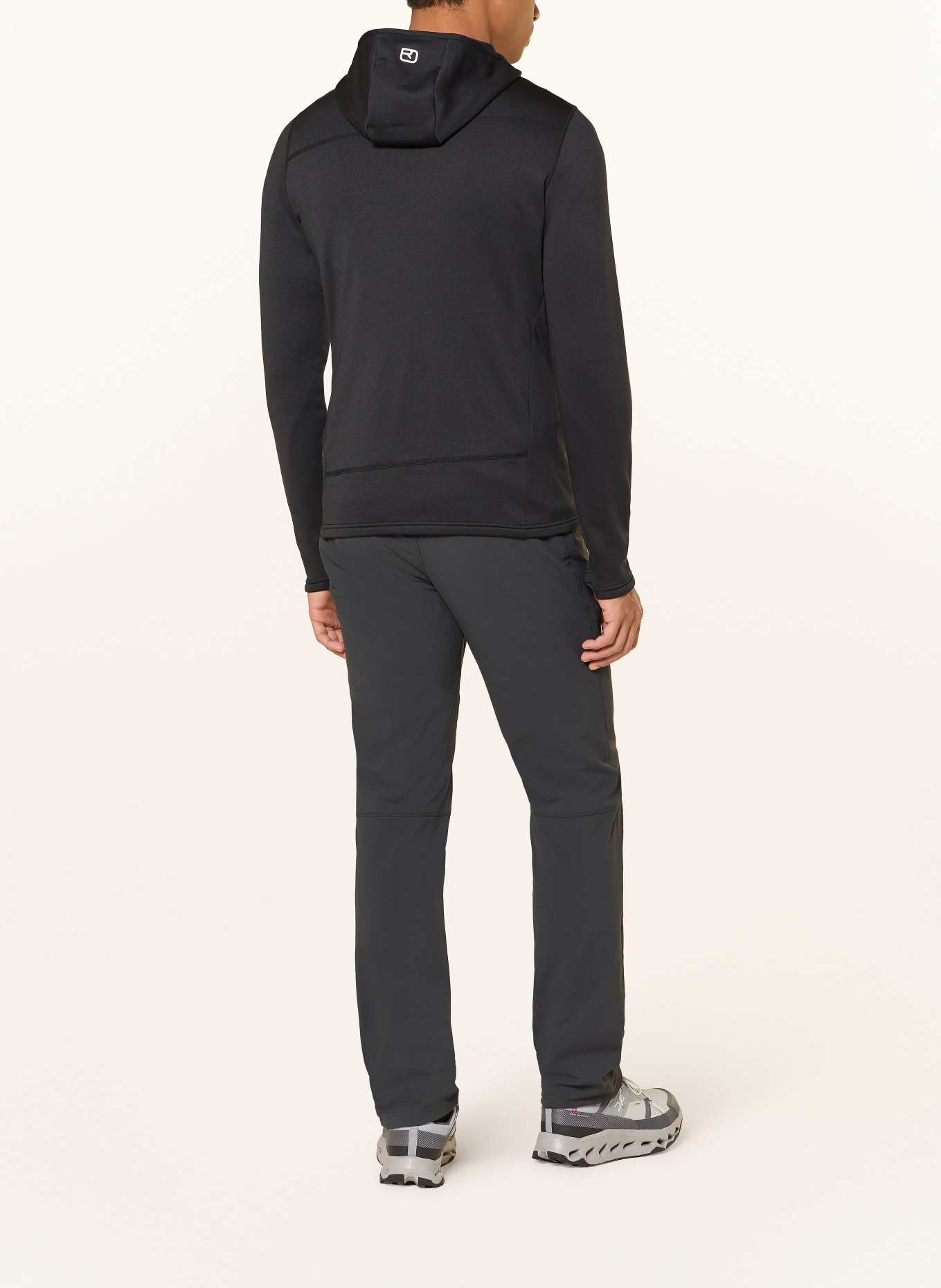 ORTOVOX Fleecejas LIGHT HOODY: ZWART